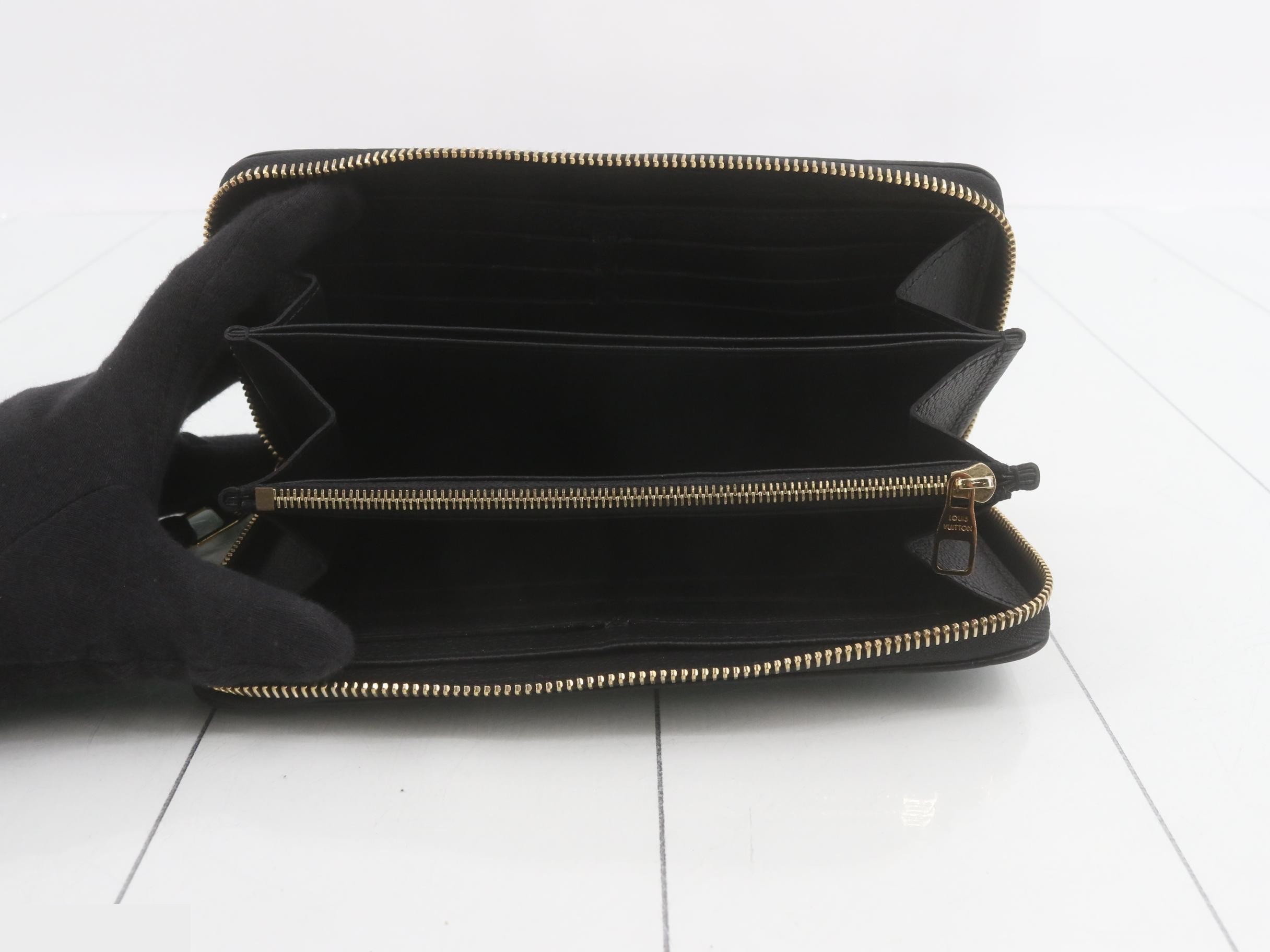 Monogram Empreinte Zippy Wallet Noir Round Zipper Long Wallet — view 4