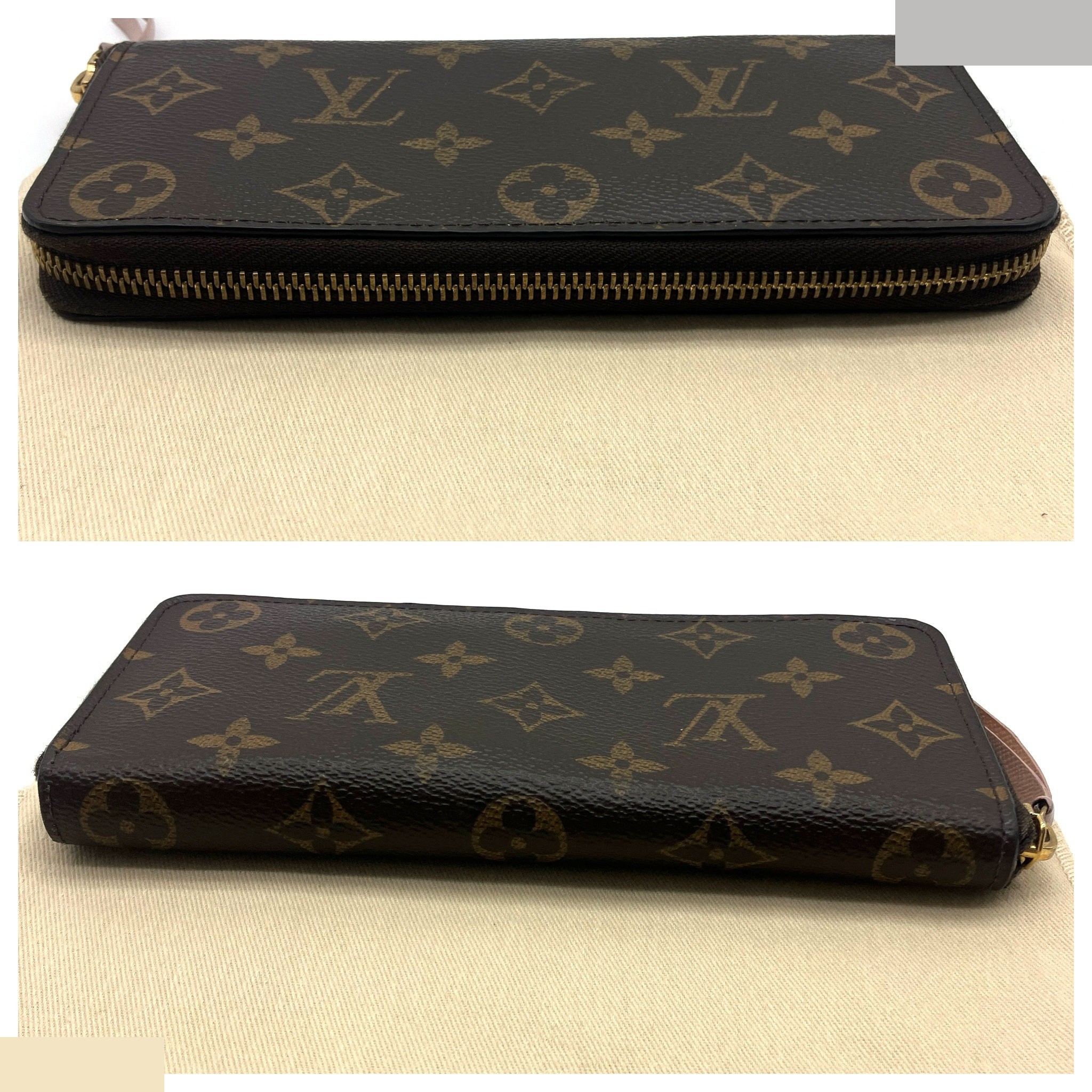 Monogram Portefeuille Clemence Zippy Gold Hardware — view 3