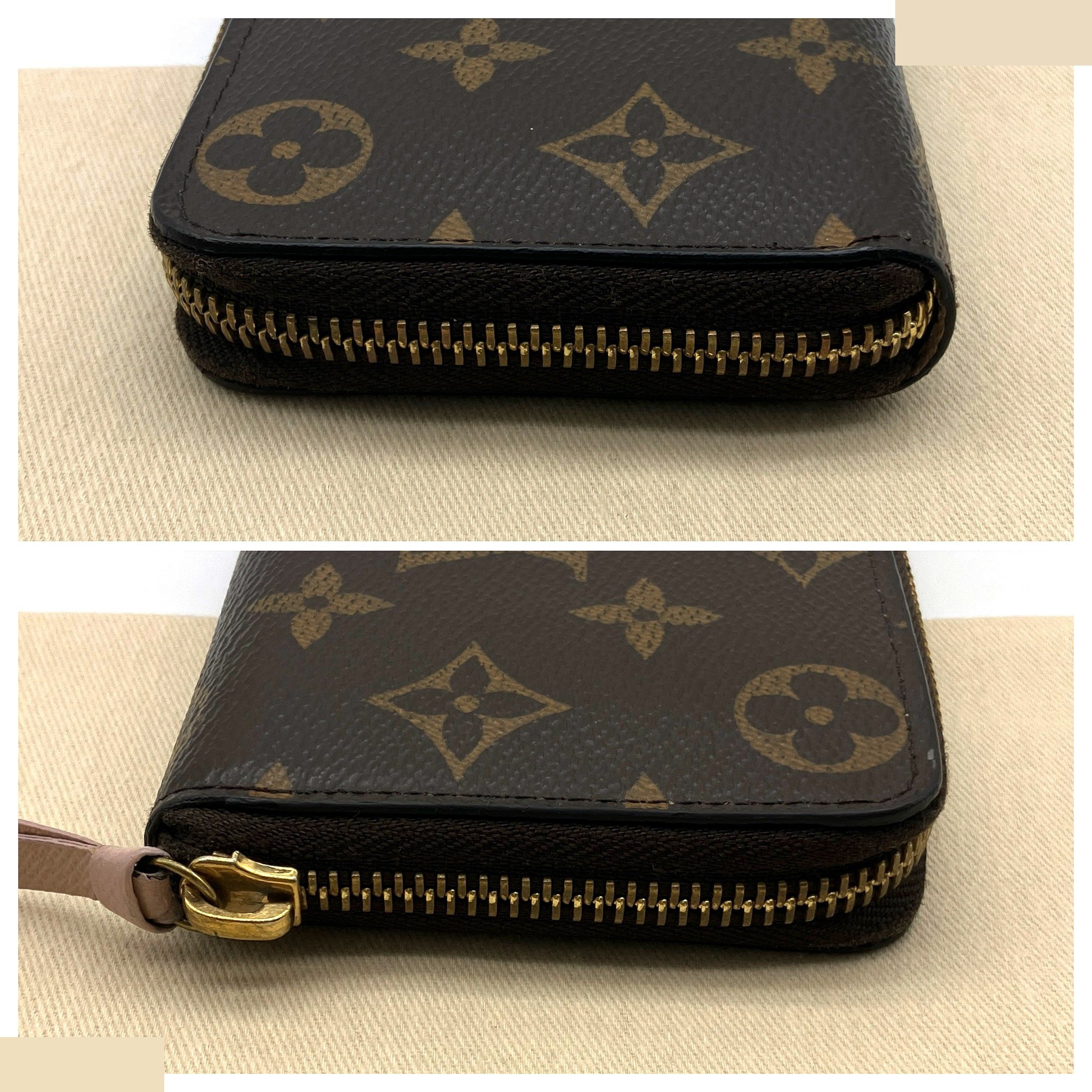Monogram Portefeuille Clemence Zippy Gold Hardware — view 4