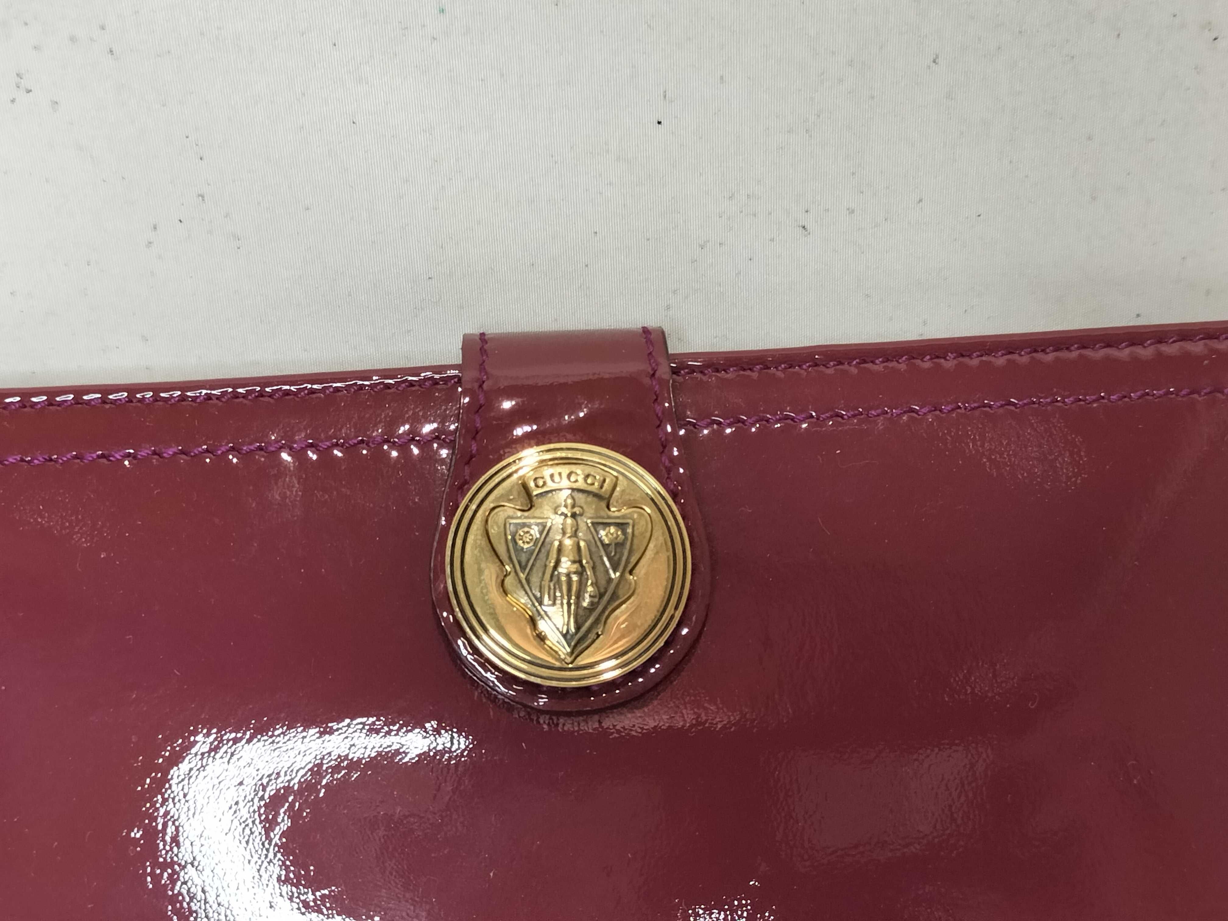 Enamel Long Wallet Bordeaux Other Accessories — view 2