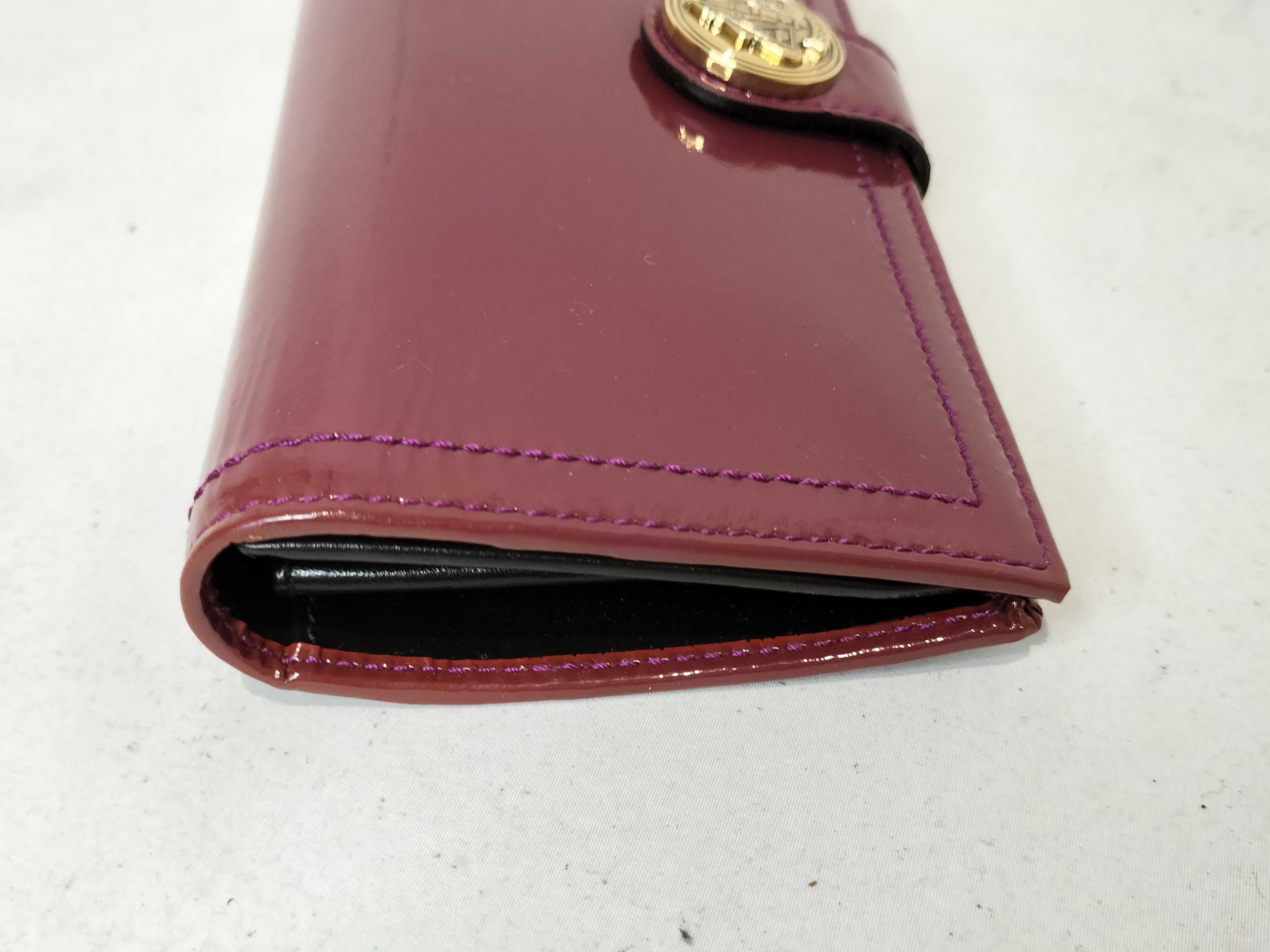 Enamel Long Wallet Bordeaux Other Accessories — view 5