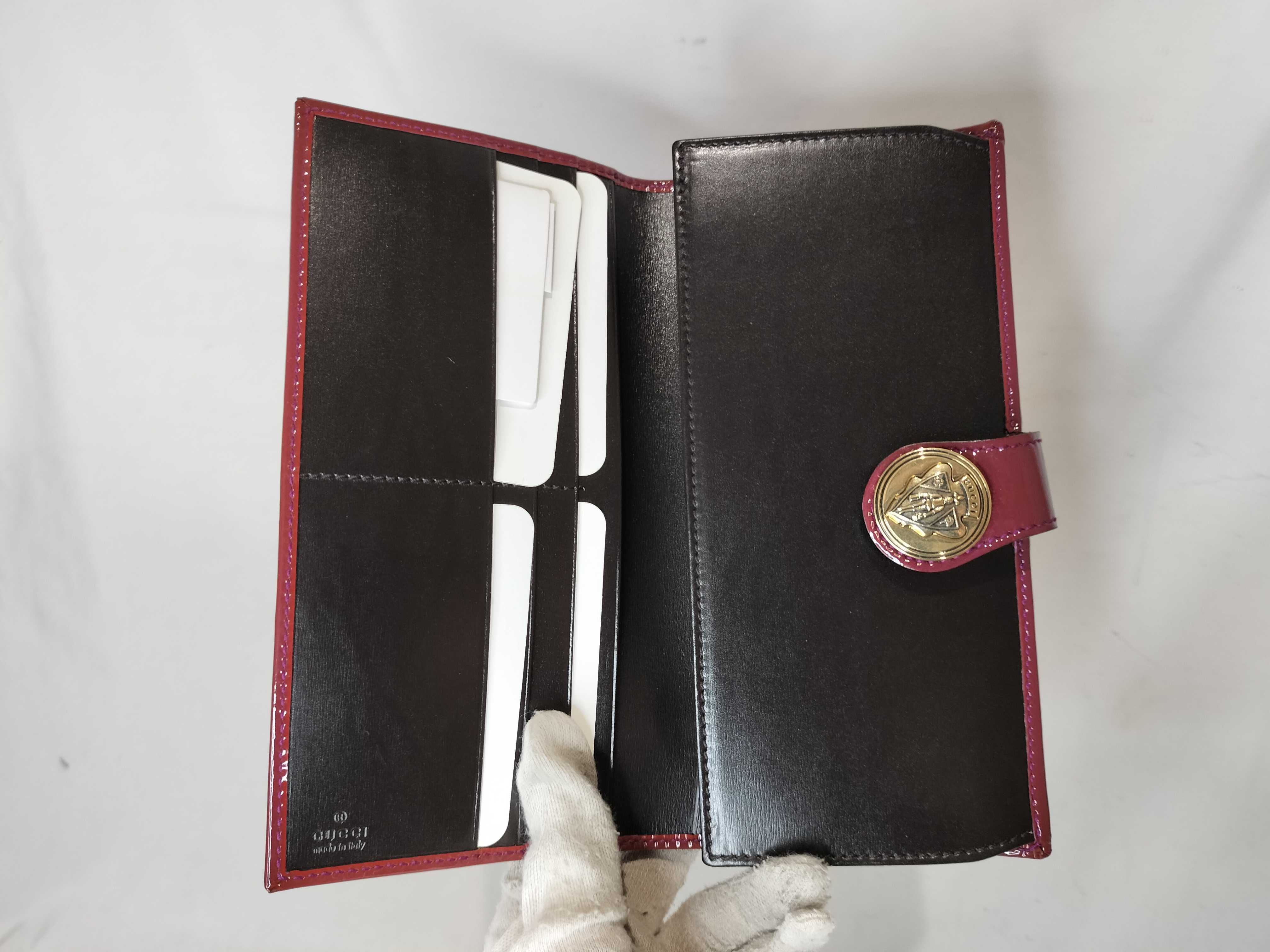 Enamel Long Wallet Bordeaux Other Accessories — view 7