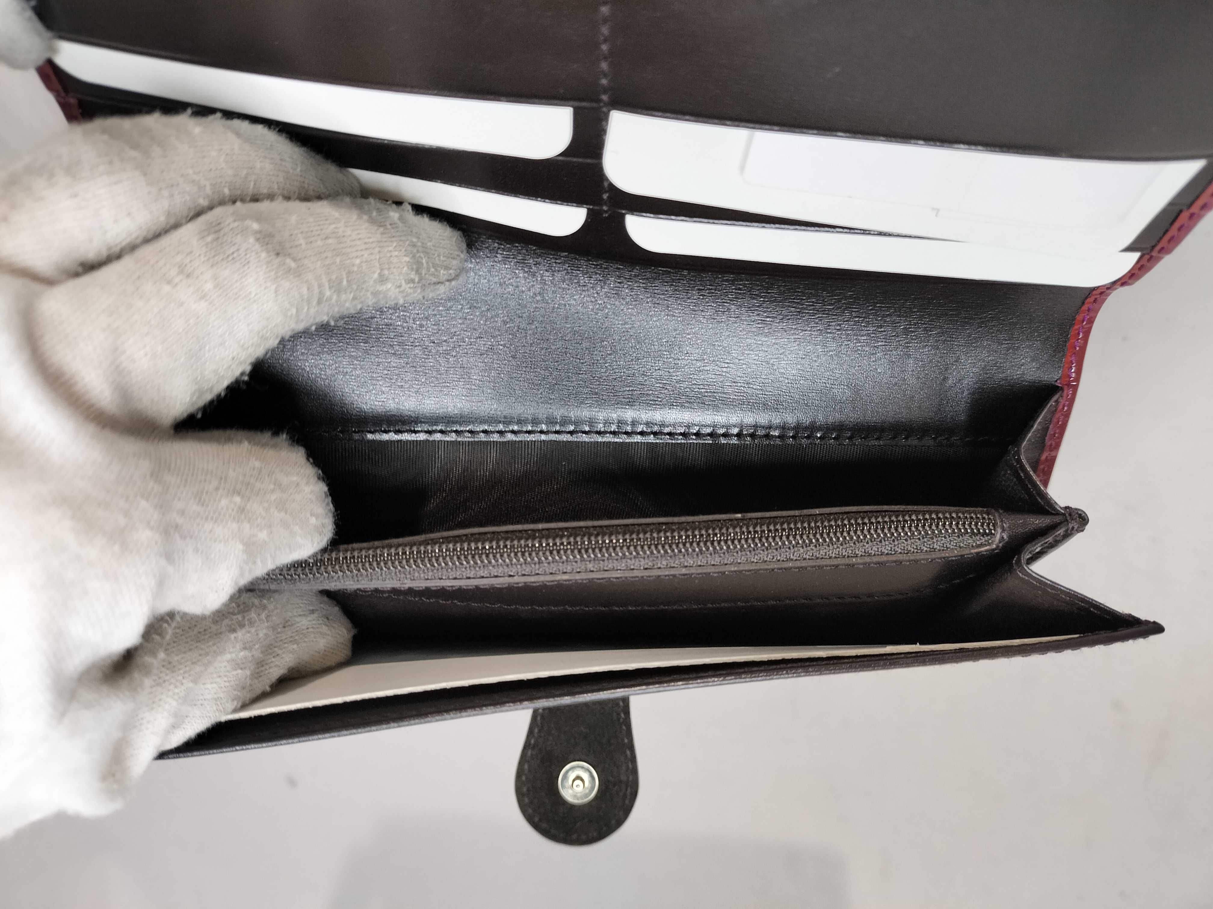 Enamel Long Wallet Bordeaux Other Accessories — view 9