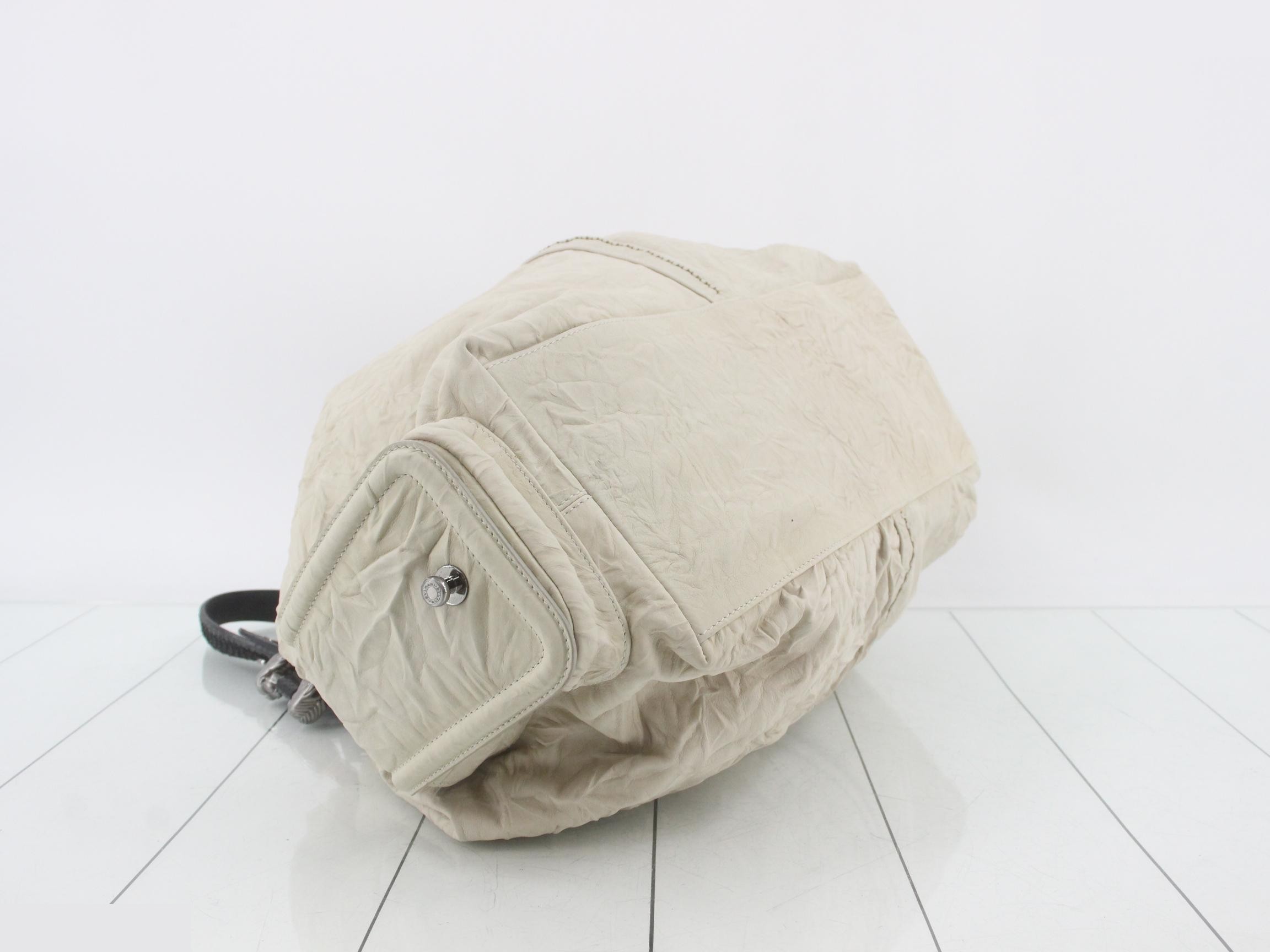 Wrinkled finish Leoni leather python tote bag — view 5
