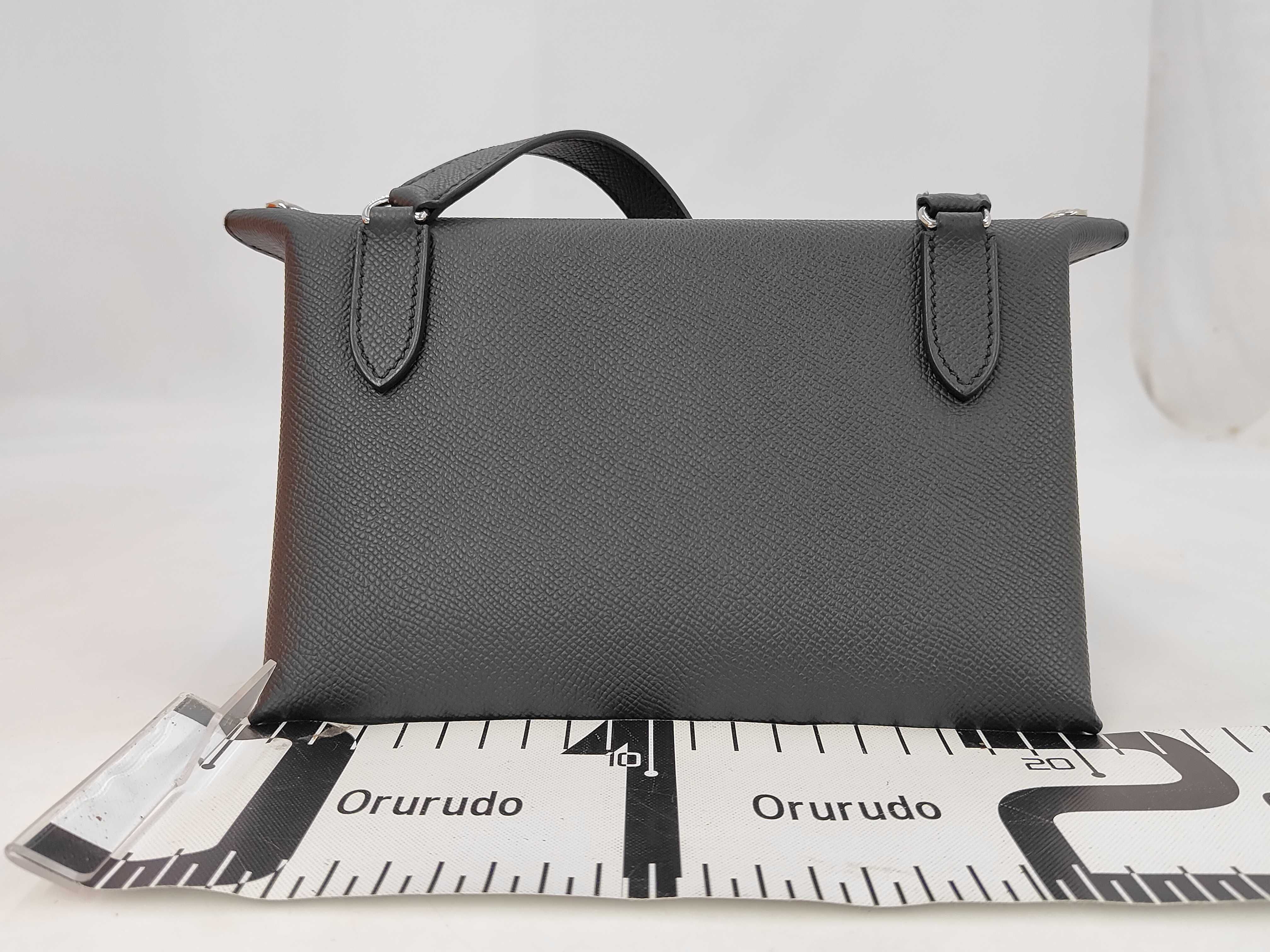 Vide Poche 21 Epsom Black Silver Hardware K Stamp Shoulder Bag — view 2