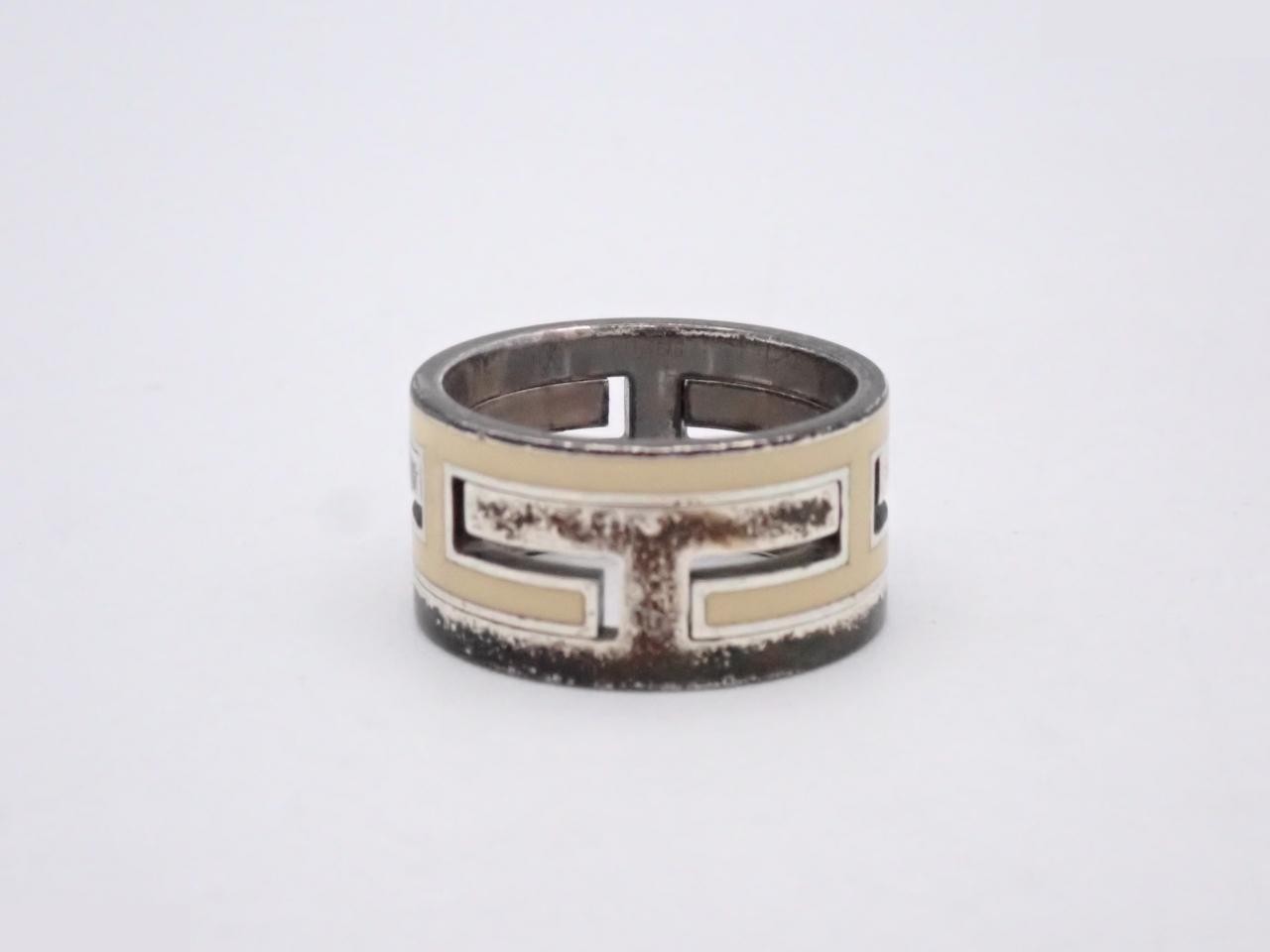 Move H Ring, 925 Sterling Silver, 7.1g, Stamped 50 — view 2