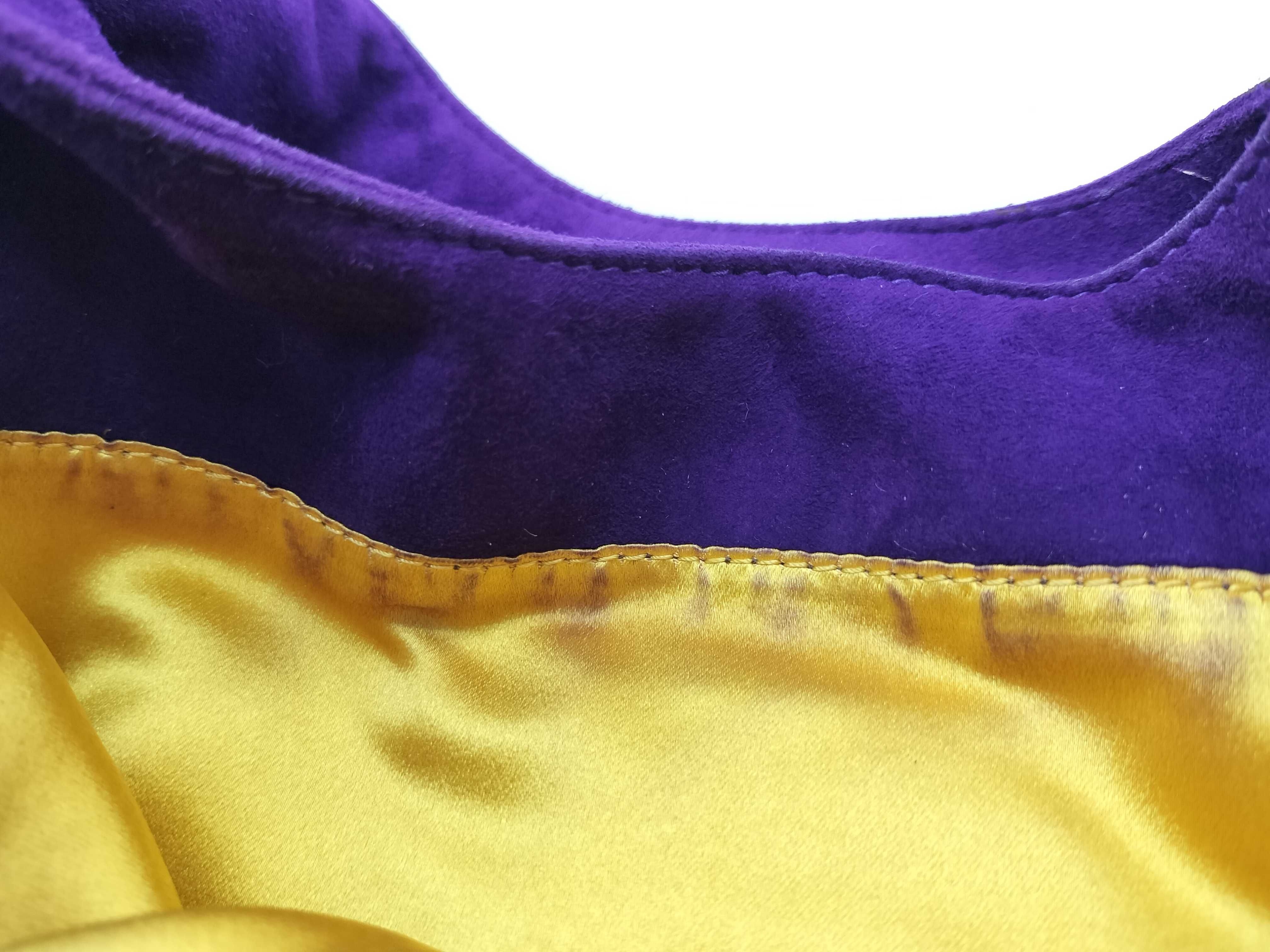 Mamma Fendi Suede FF Hardware One-Shoulder Bag Purple Shoulder Bag — view 15