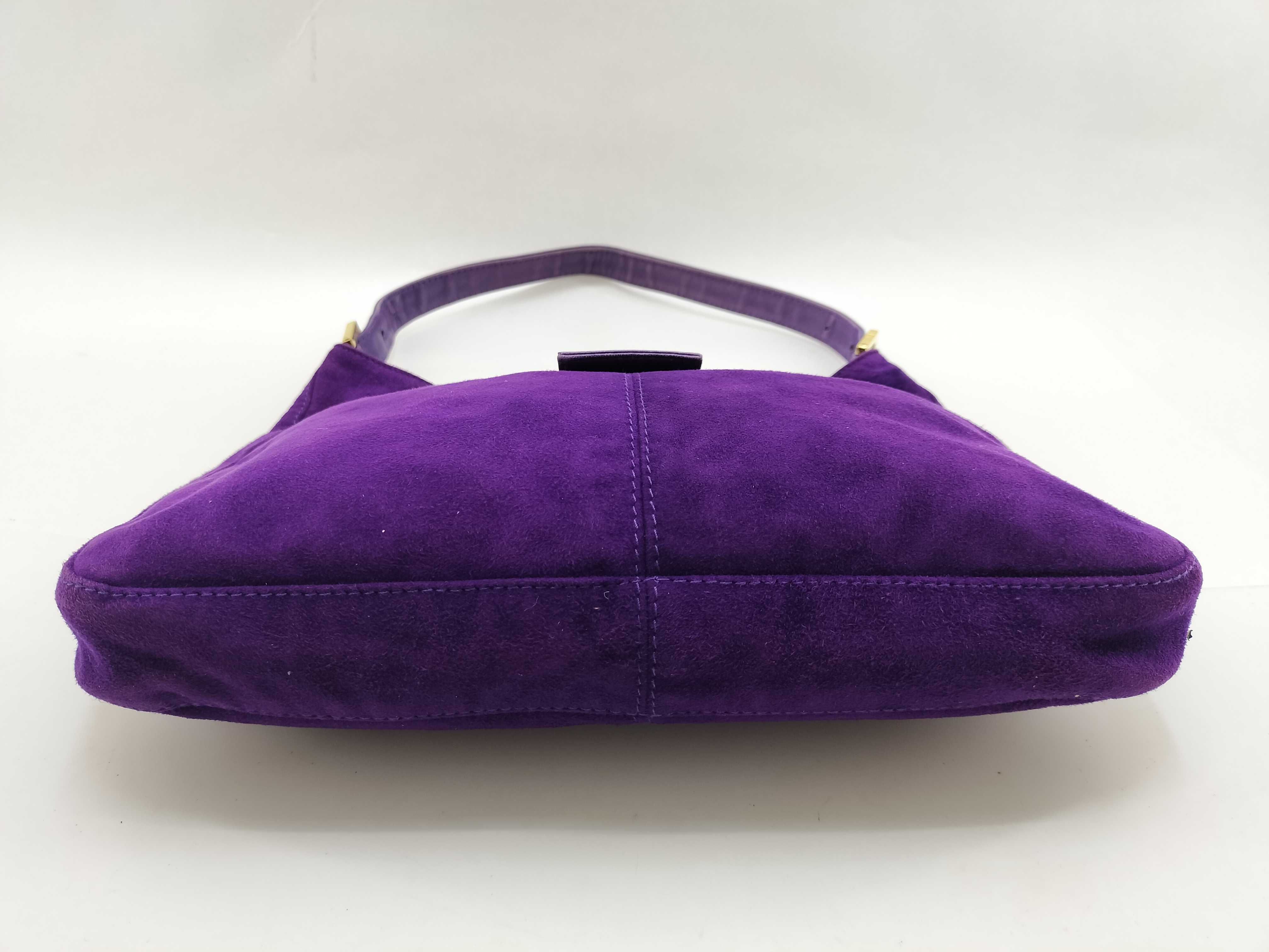 Mamma Fendi Suede FF Hardware One-Shoulder Bag Purple Shoulder Bag — view 3