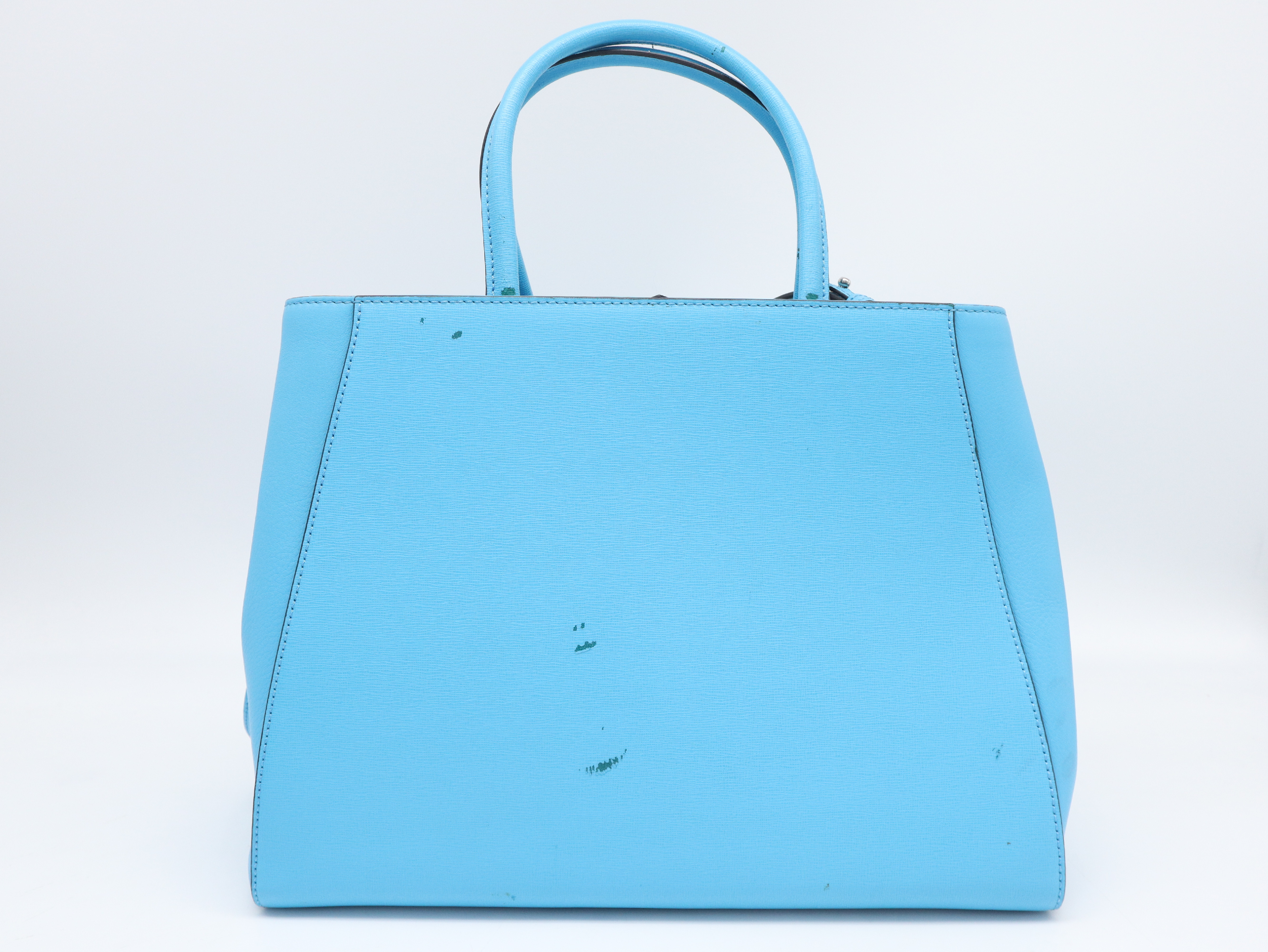 Toujours Satchel Bag, Leather, Blue, with Dust Bag, Handbag — view 2