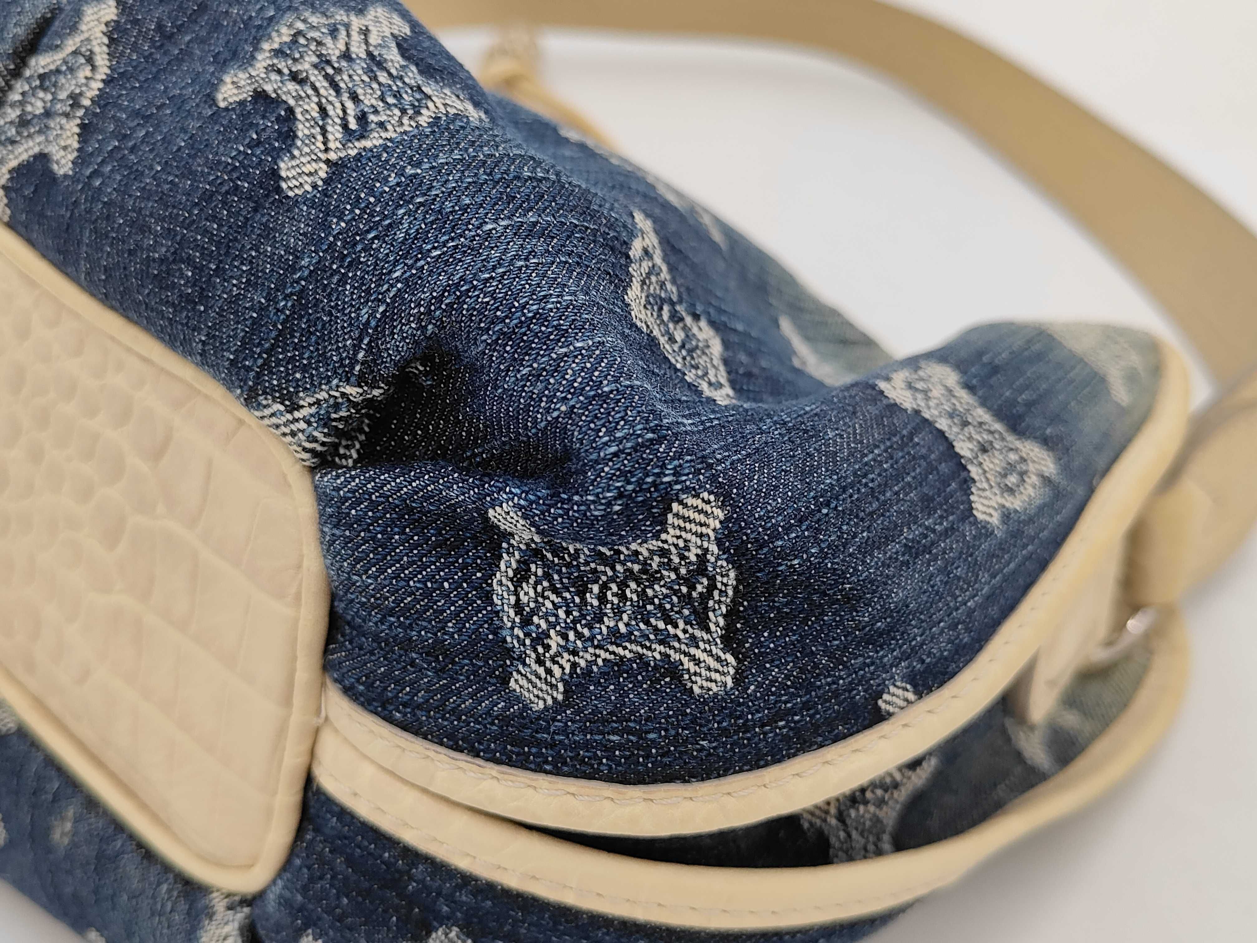 denim shoulder bag — view 3
