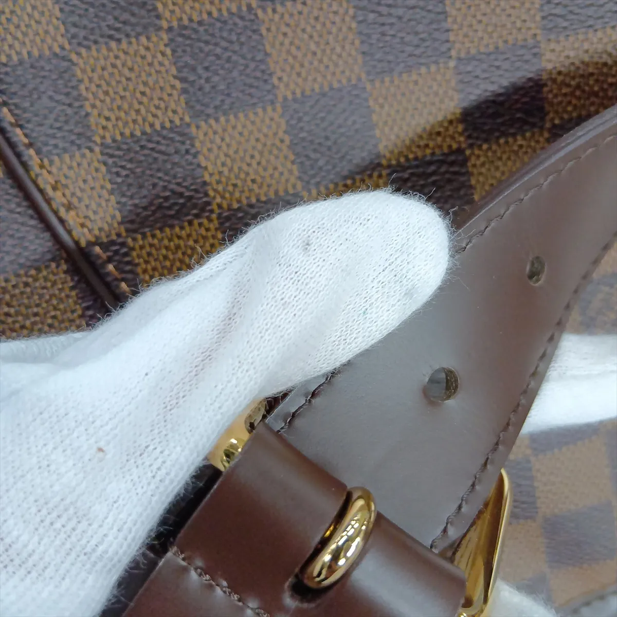 Damier Galliera PM N48212 FL0099 Brown — view 14