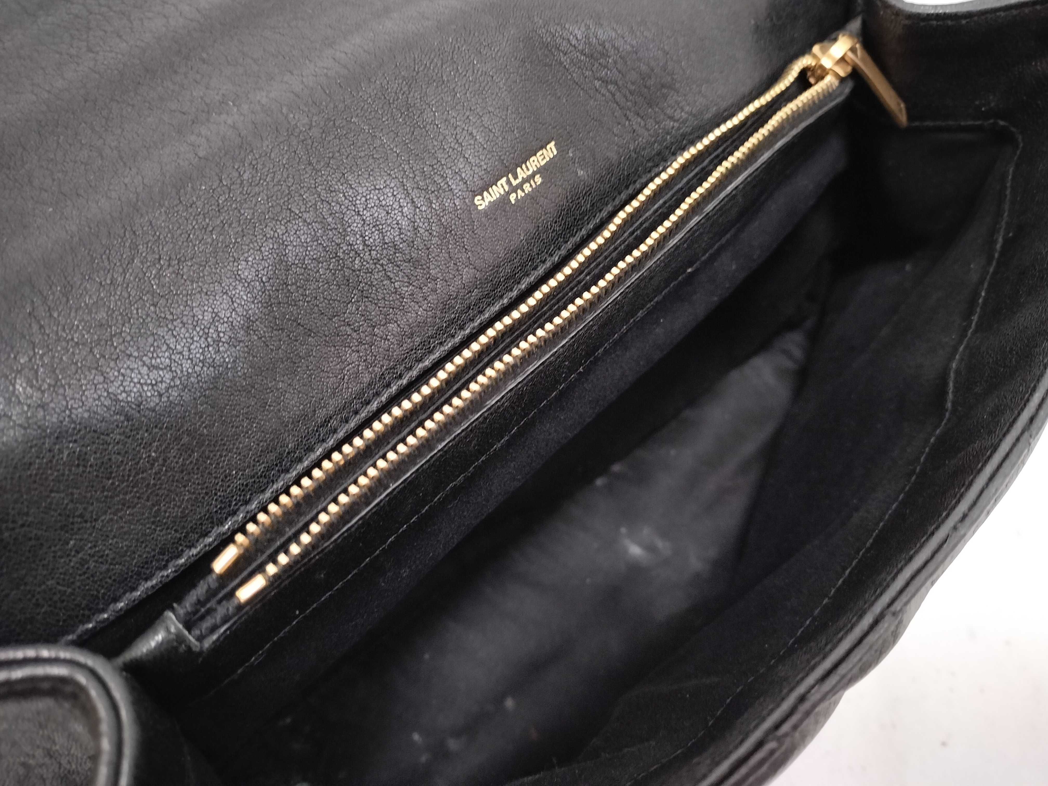 FR-Saint Laurent Paris Leather 2-Way Handbag Black 487212 Shoulder Bag — view 11