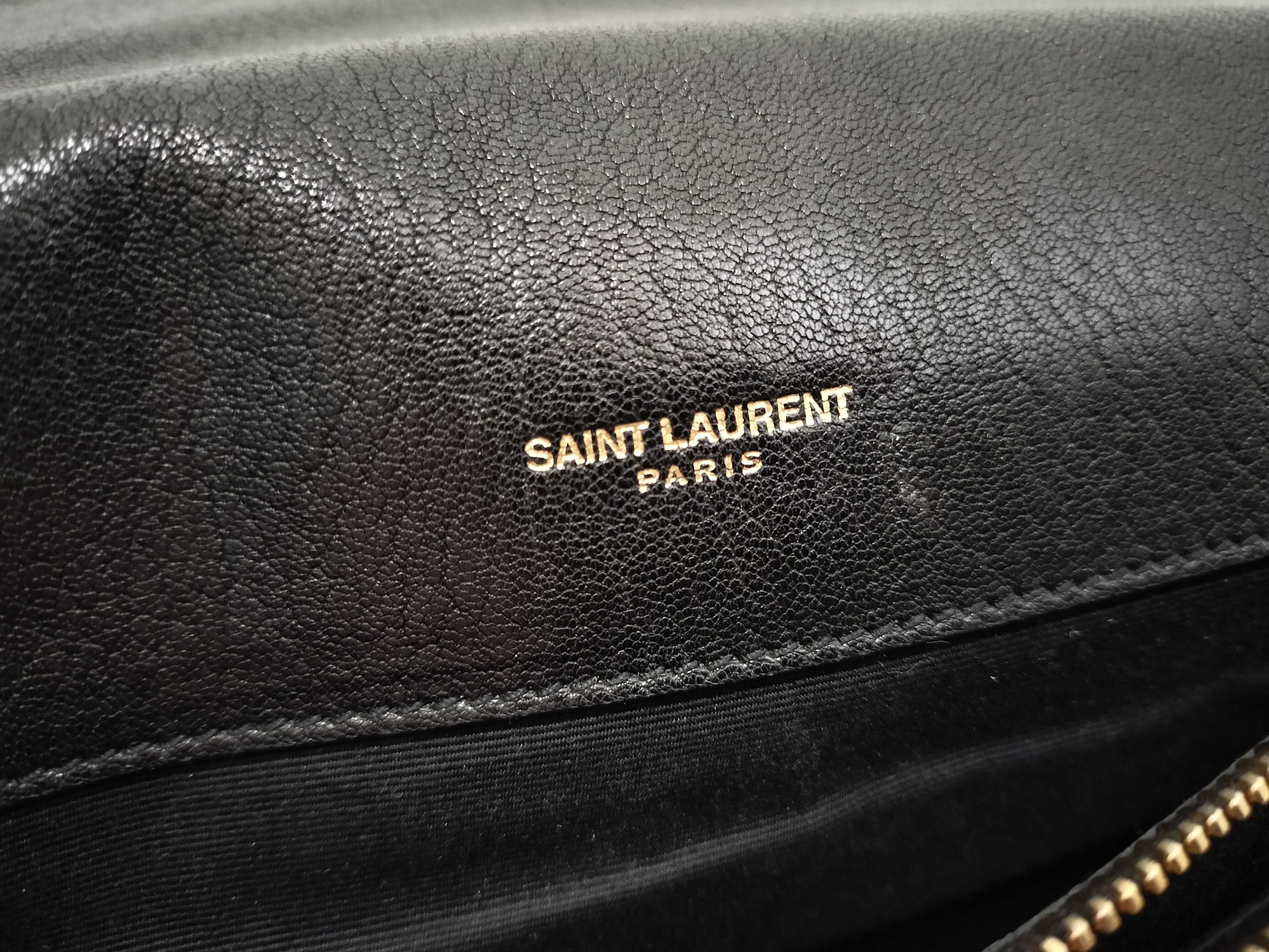 FR-Saint Laurent Paris Leather 2-Way Handbag Black 487212 Shoulder Bag — view 13
