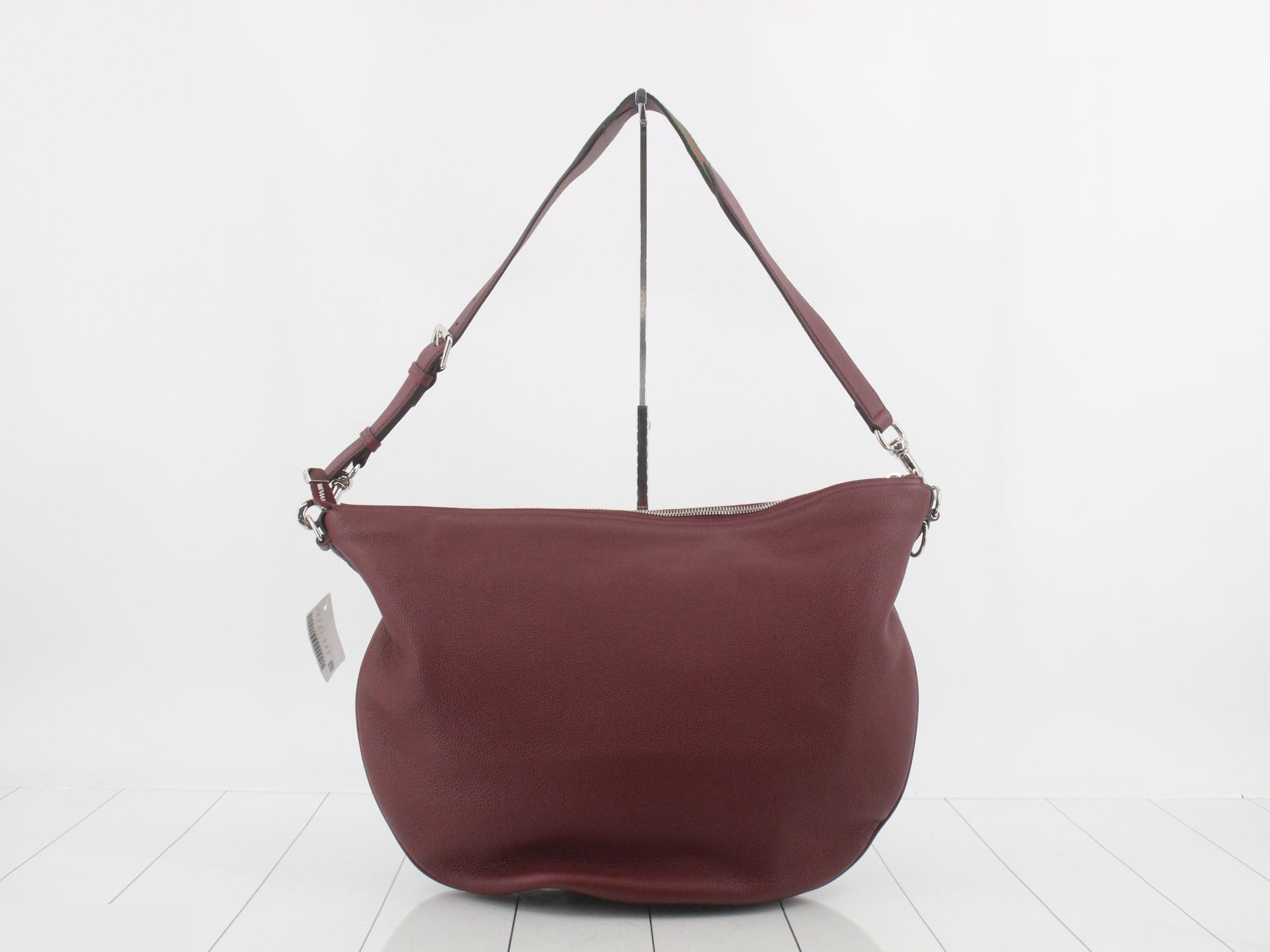 B Large Leather Shoulder Bag 801041 — view 2