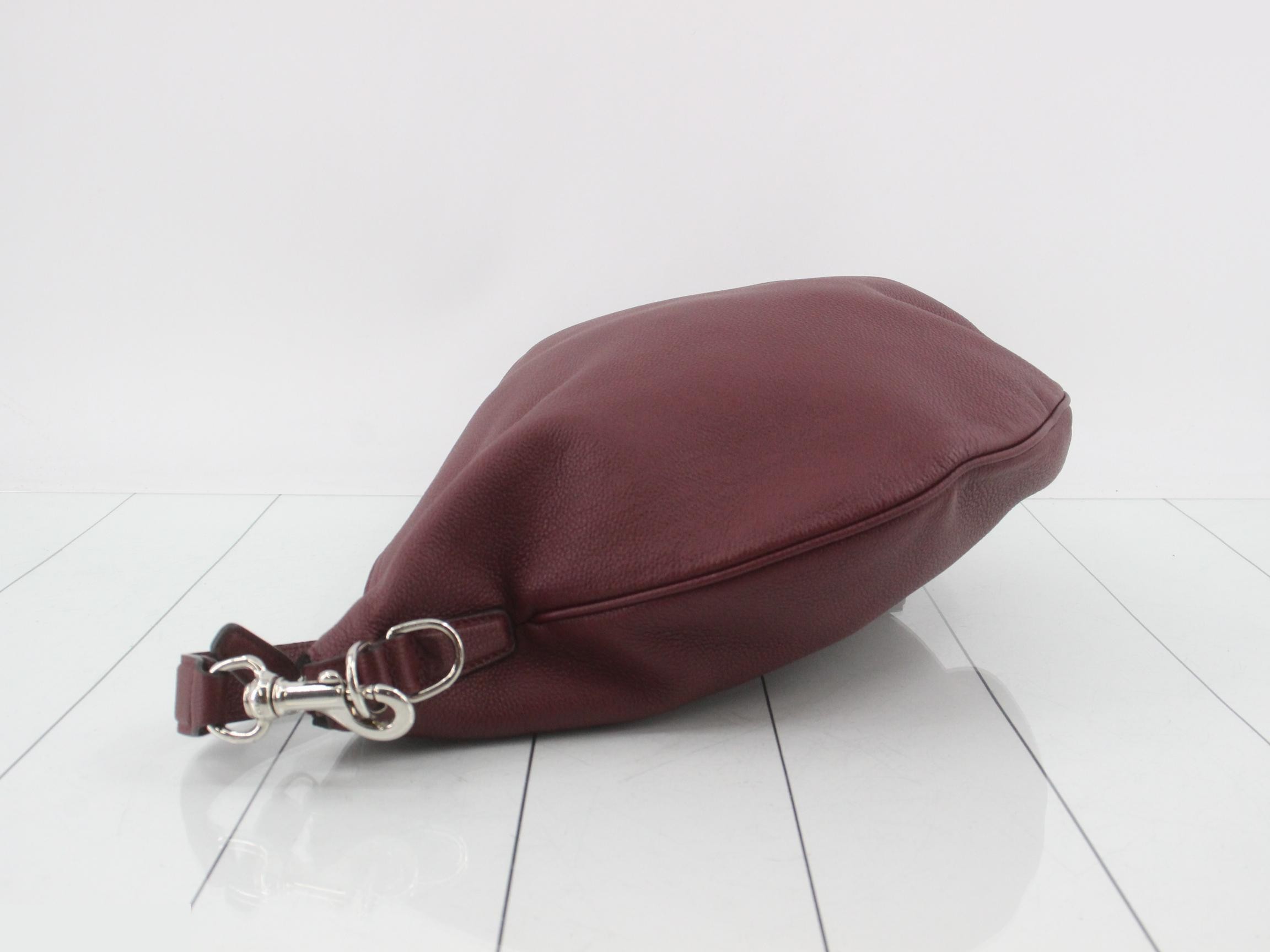 B Large Leather Shoulder Bag 801041 — view 4