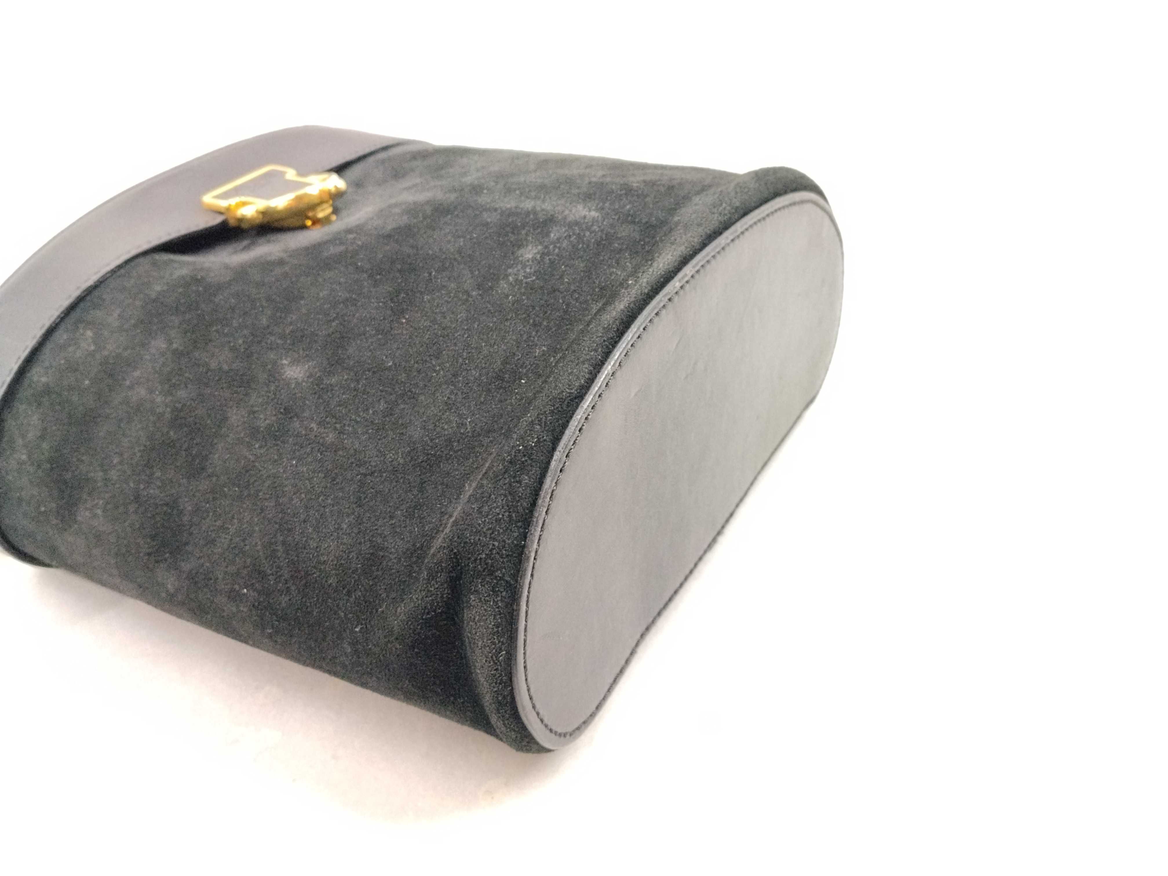 Suede & Leather Handbag — view 6