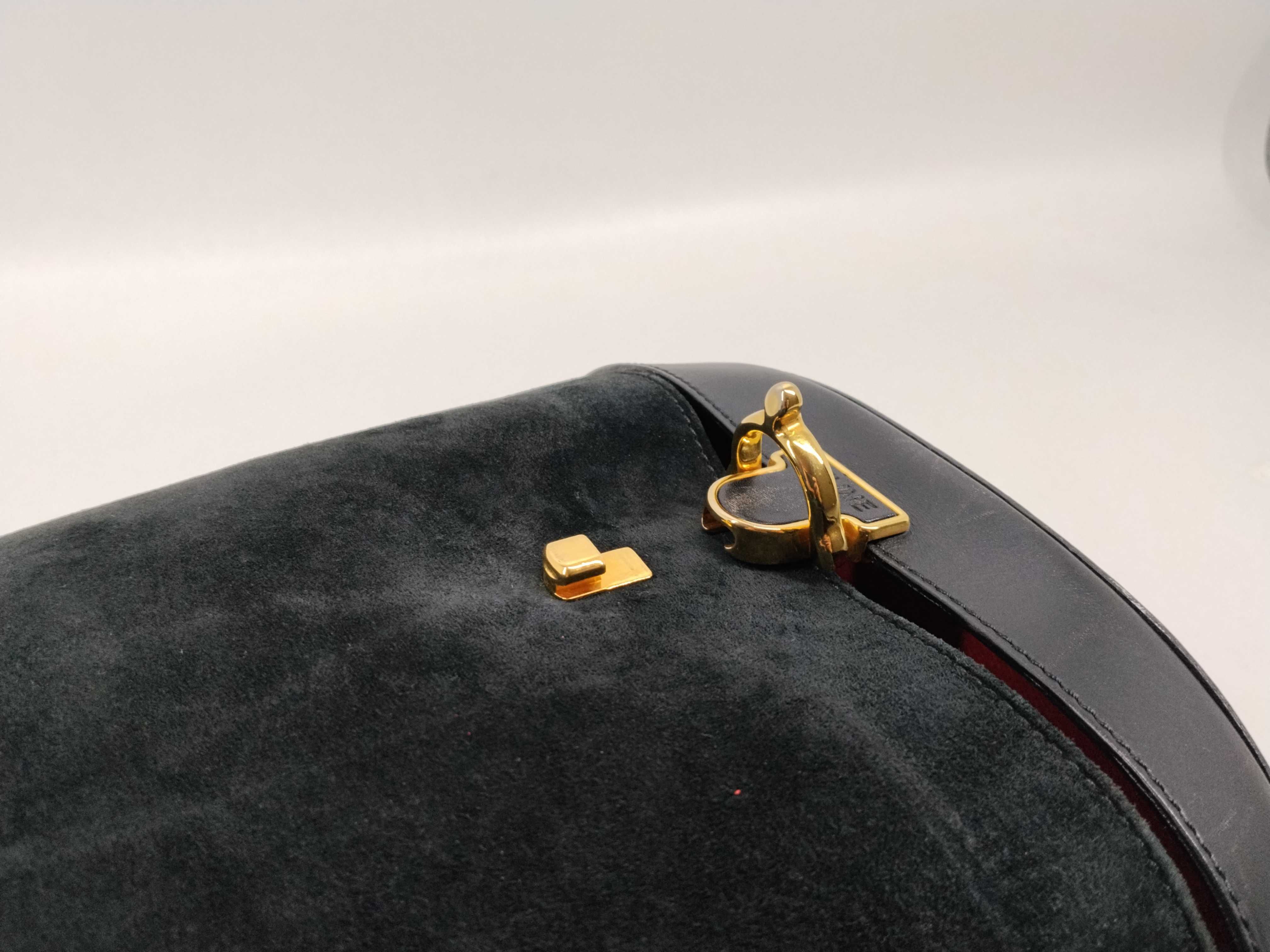 Suede & Leather Handbag — view 8