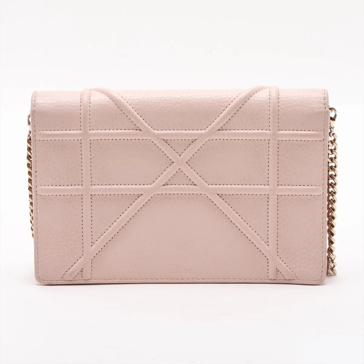 Diorama Leather Chain Wallet Pink — view 2