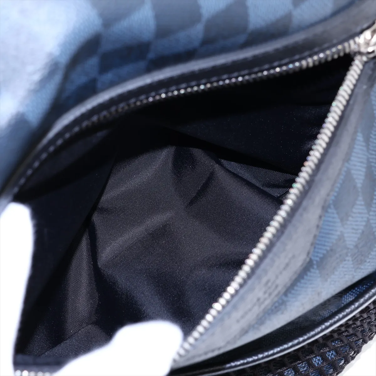 Damier Cobalt Matchpoint Hybrid Bag N40013 RI1118 Black (RFID detected) — view 12