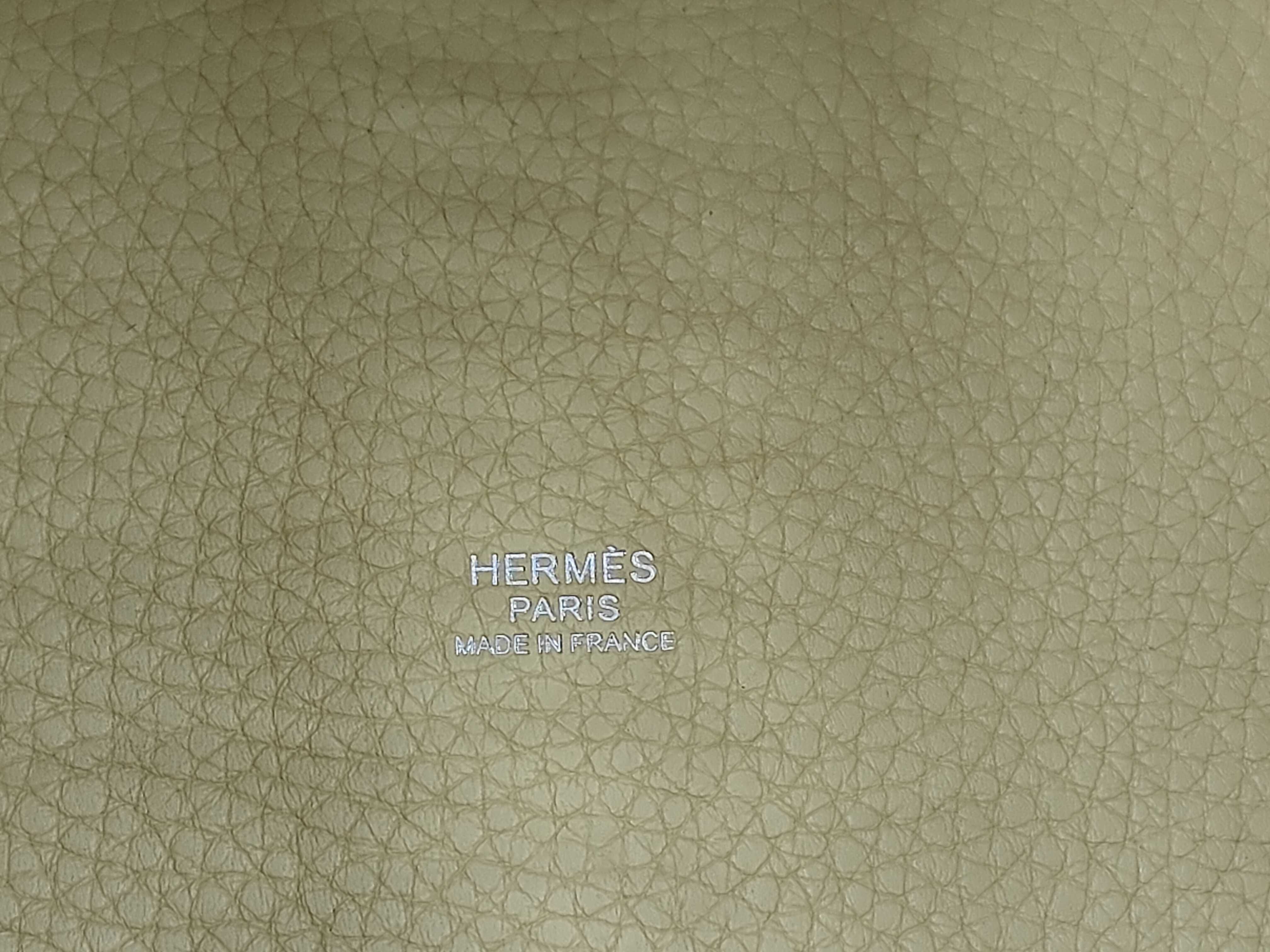 Picotin Lock PM Lime Yellow X Stamp Handbag — view 10