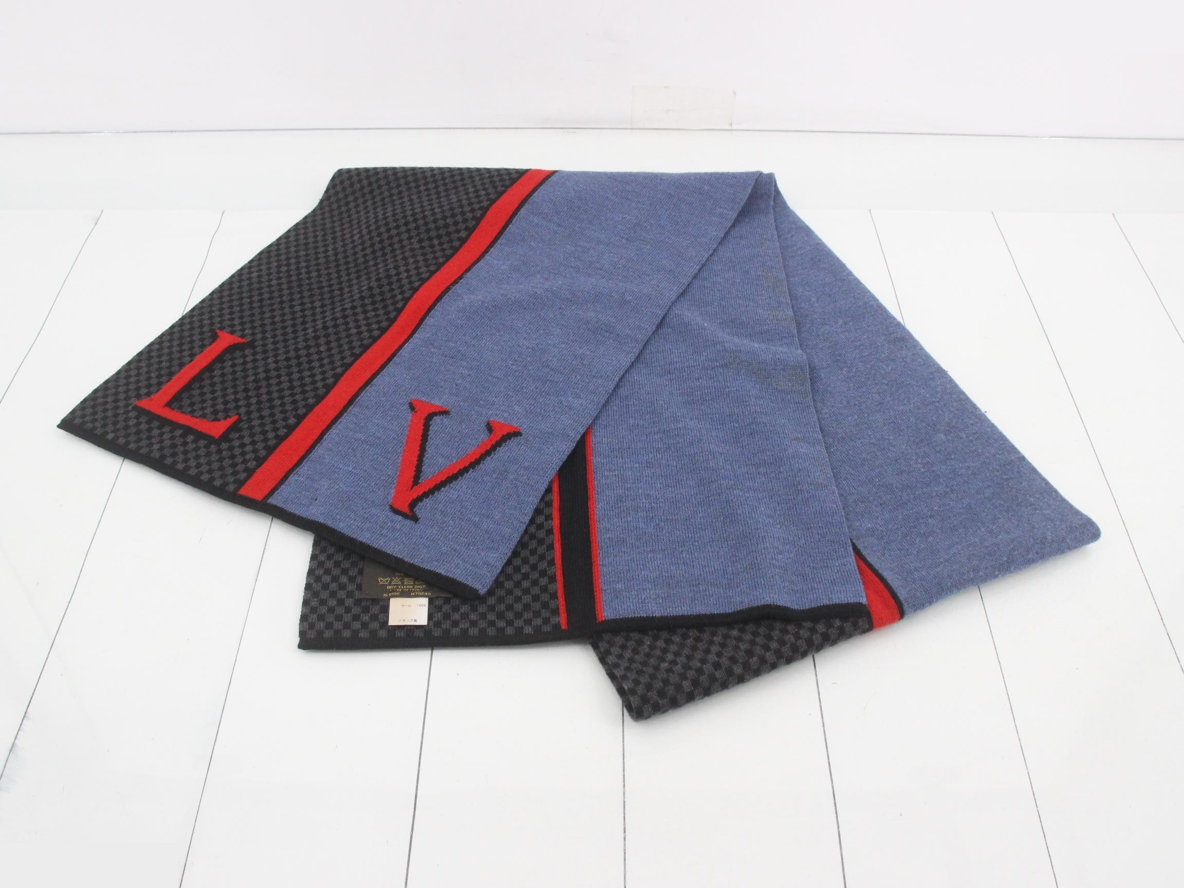 Echarpe LV Damier Rouge — view 2