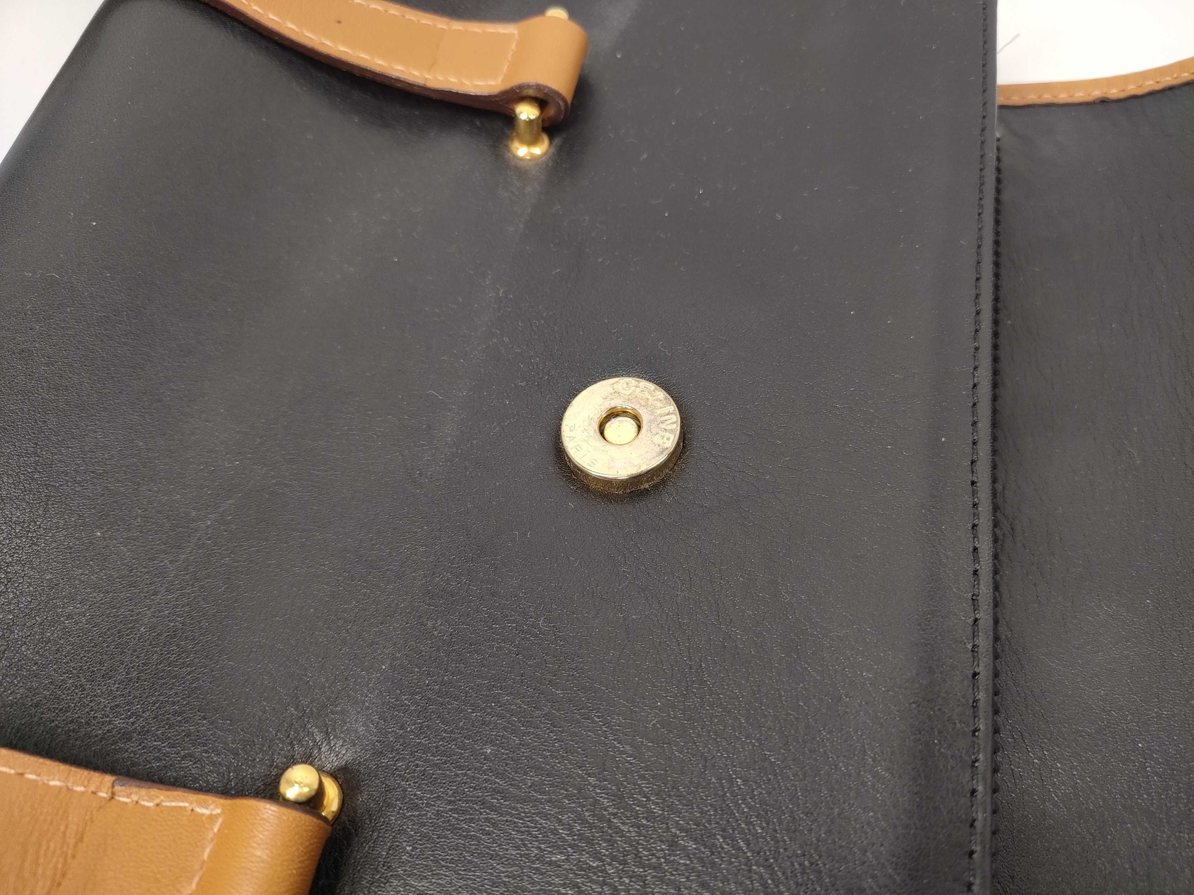 Triomphe Leather Hand Flap Handbag — view 9