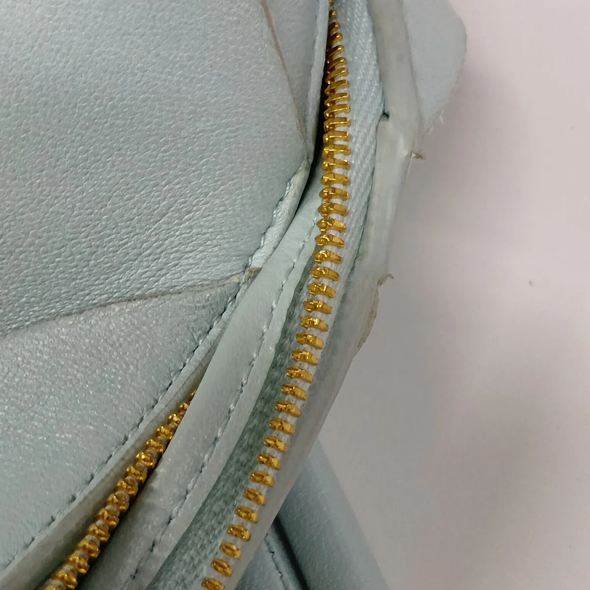 Maxi Intrecciato Loop Small Leather Shoulder Bag, Blue — view 10