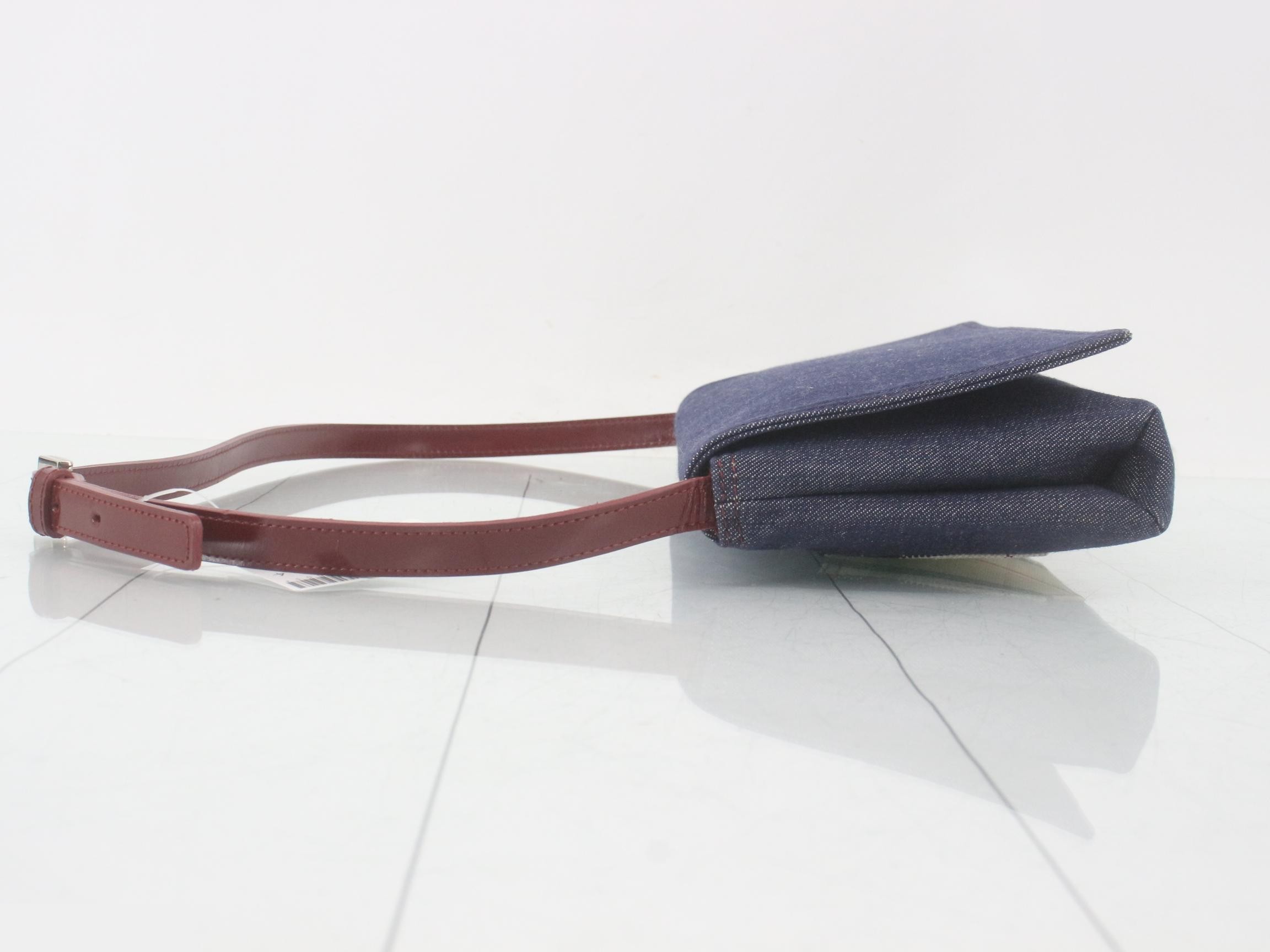 Other line: One-shoulder bag, denim, red — view 4