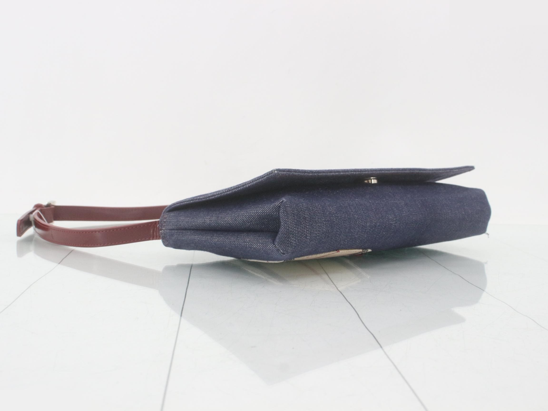 Other line: One-shoulder bag, denim, red — view 5