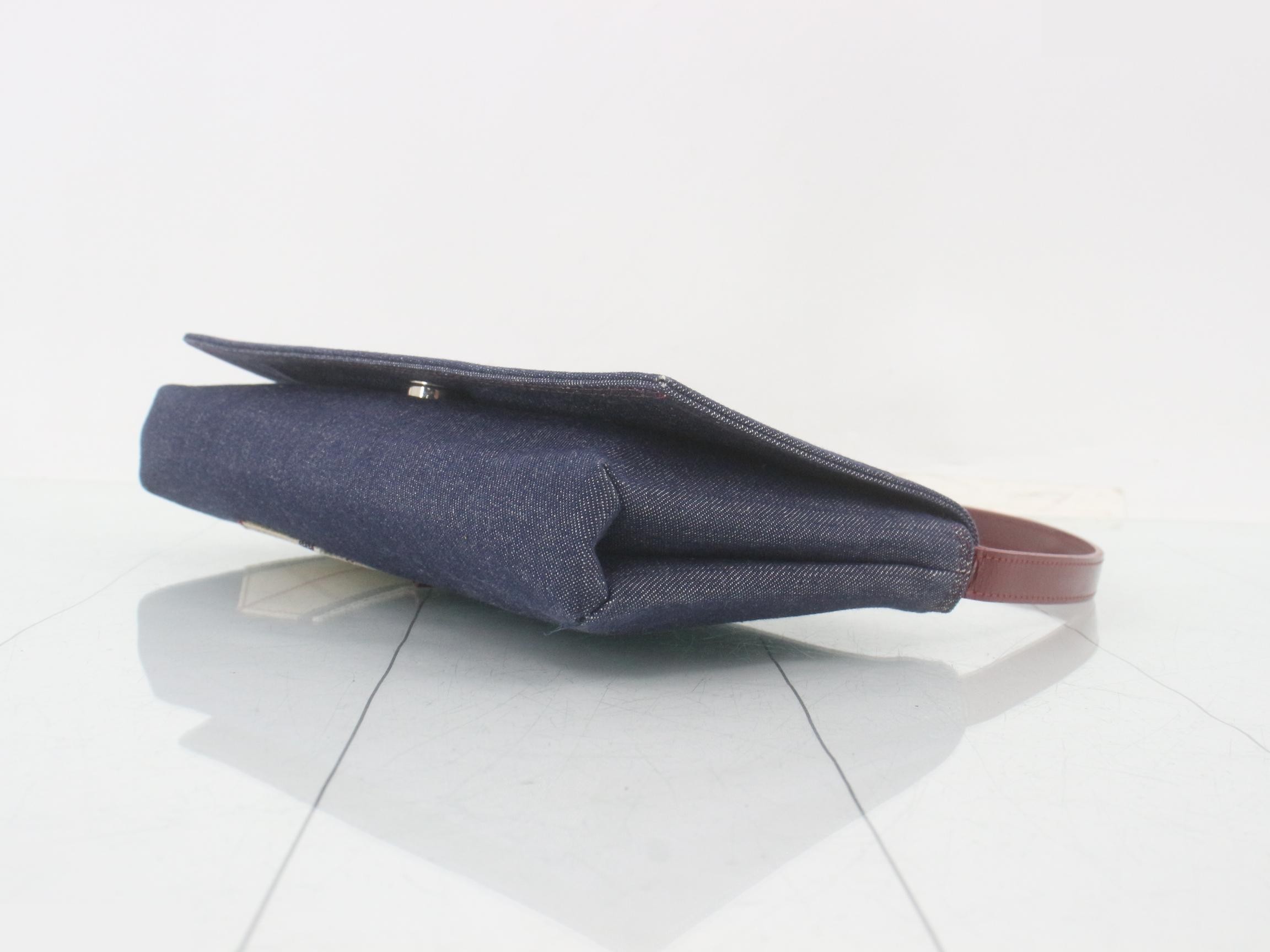 Other line: One-shoulder bag, denim, red — view 6