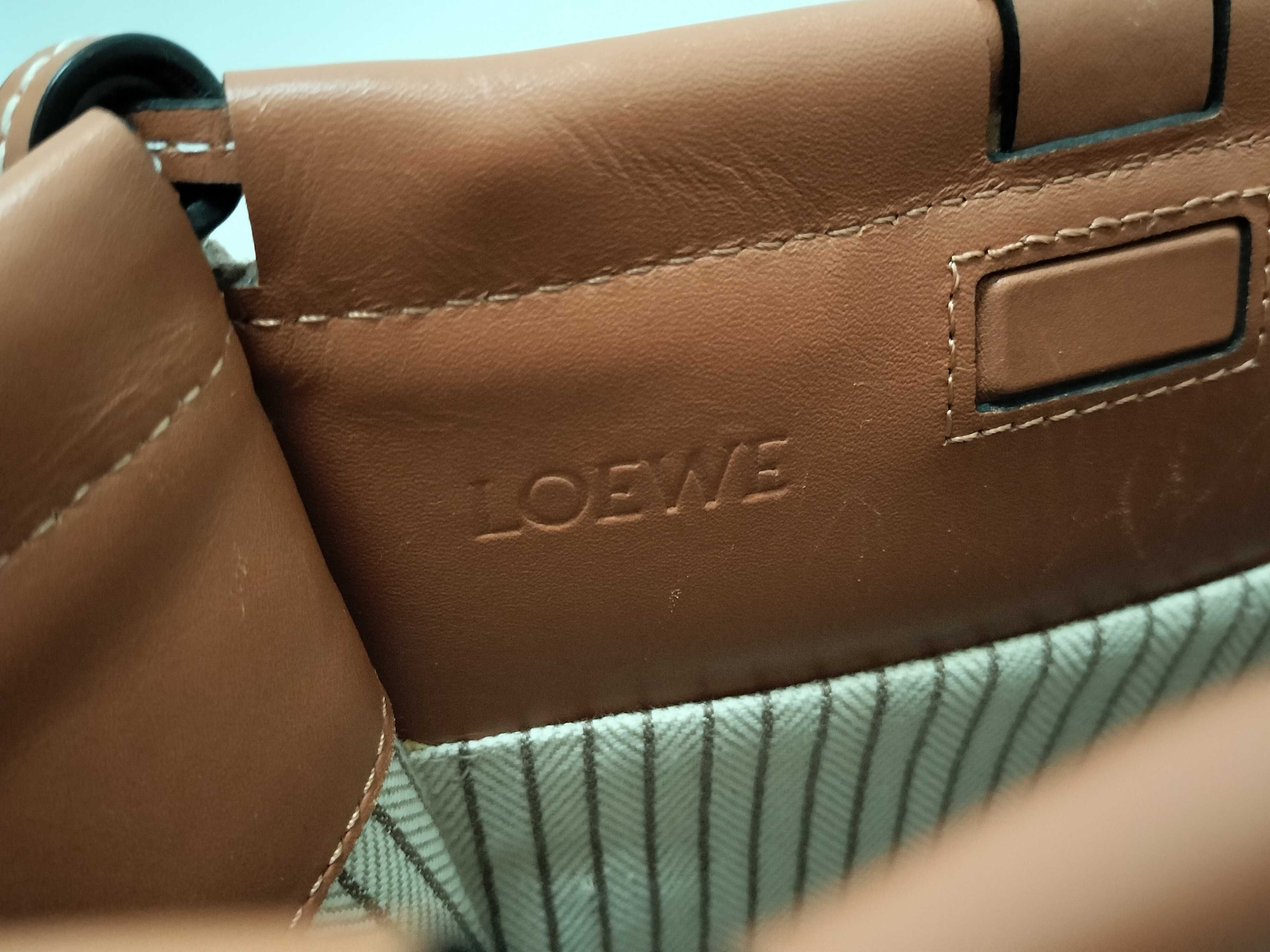 Cushion Canvas x Leather Tote Bag, Brown Tote Bag — view 11