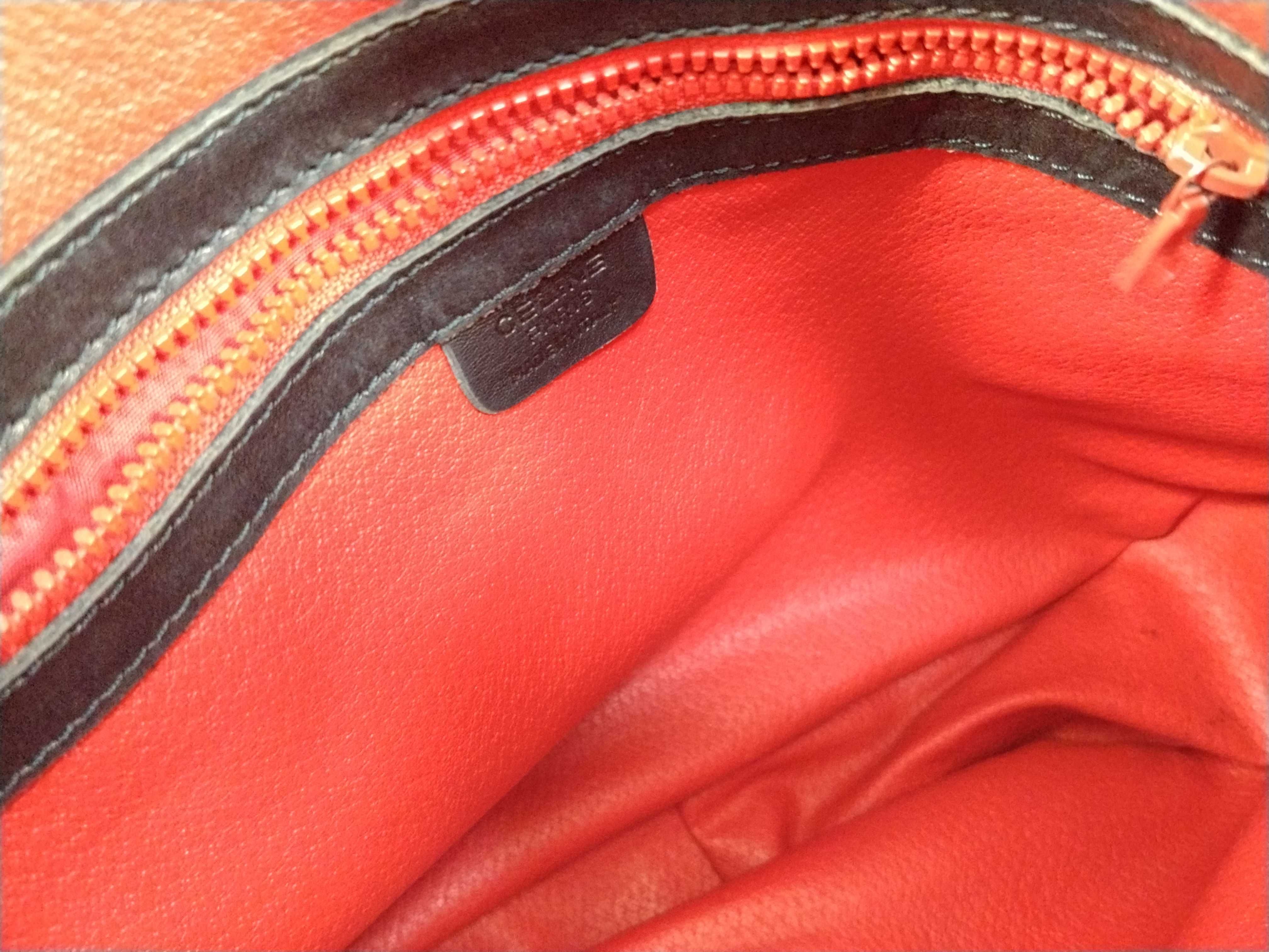 Leather Circle Logo One-Shoulder Bag, Black Shoulder Bag — view 12