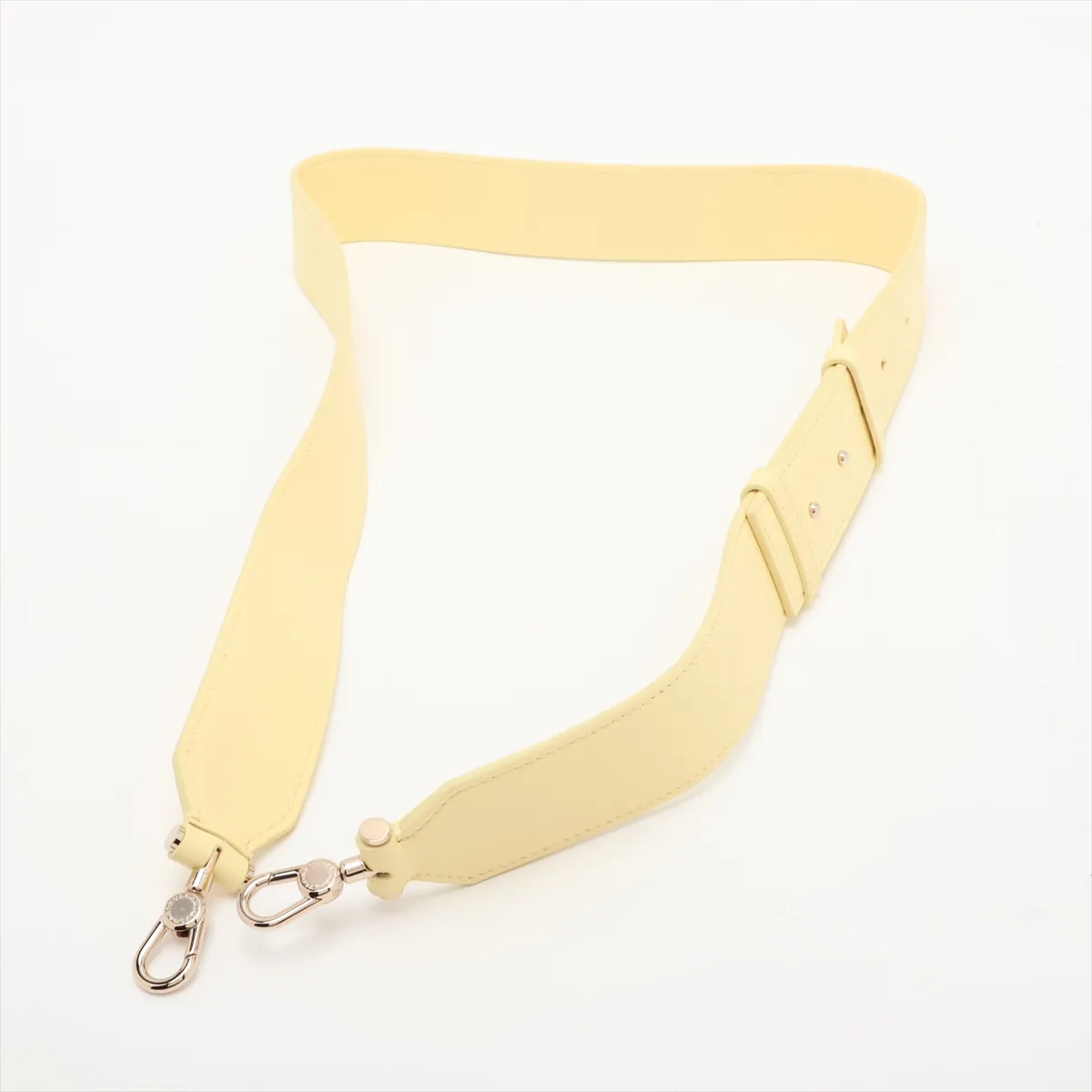Serpenti Leather 2-Way Shoulder Bag, Yellow, with Mirror — view 7