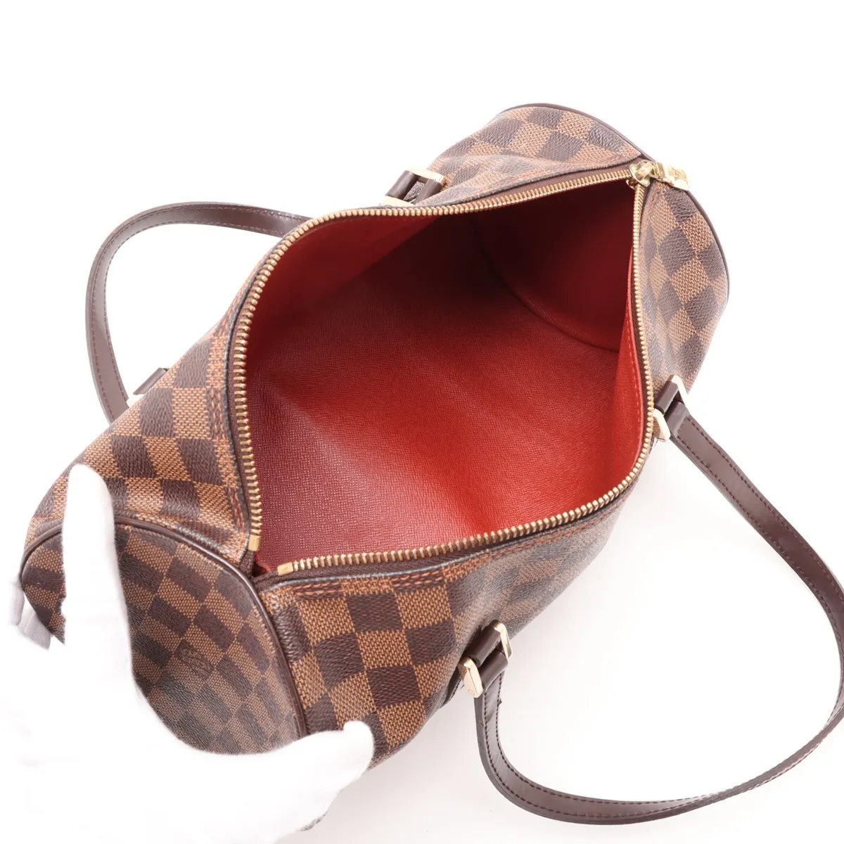 Damier Papillon 30 N51303, serial number unclear, brown, pouch strap torn. — view 8