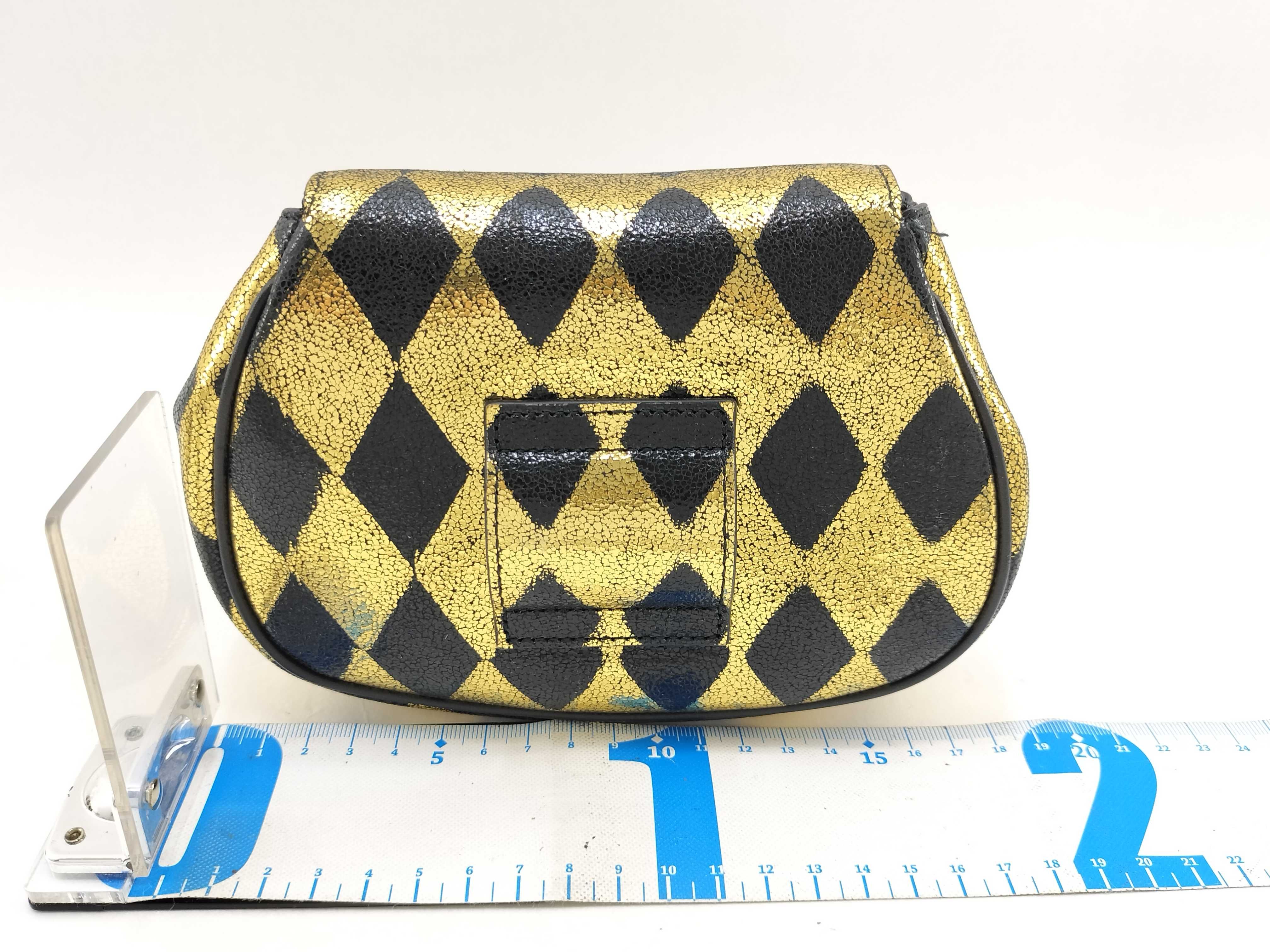 Belt Bag Leather Gold Shoulder Bag — view 2