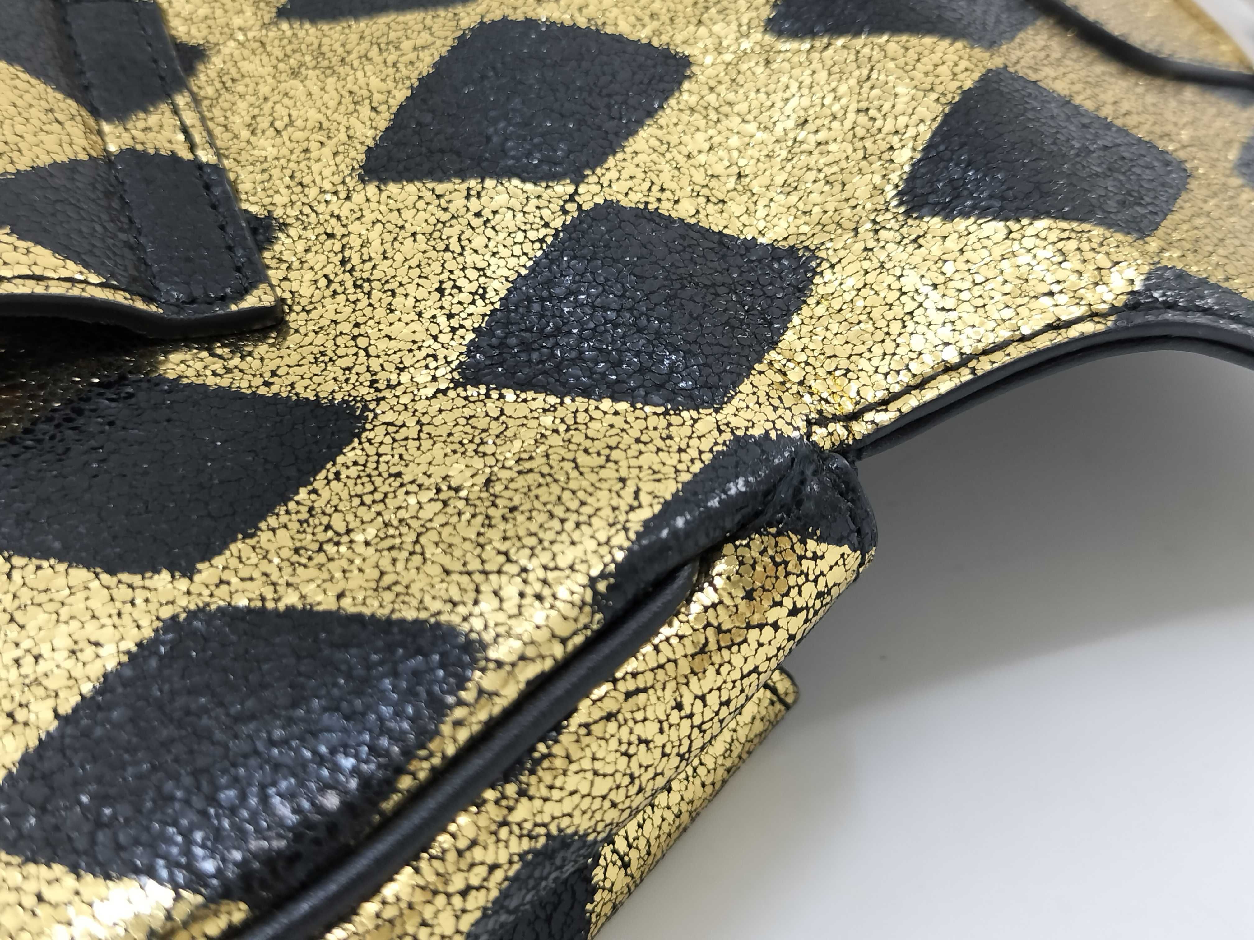 Belt Bag Leather Gold Shoulder Bag — view 12