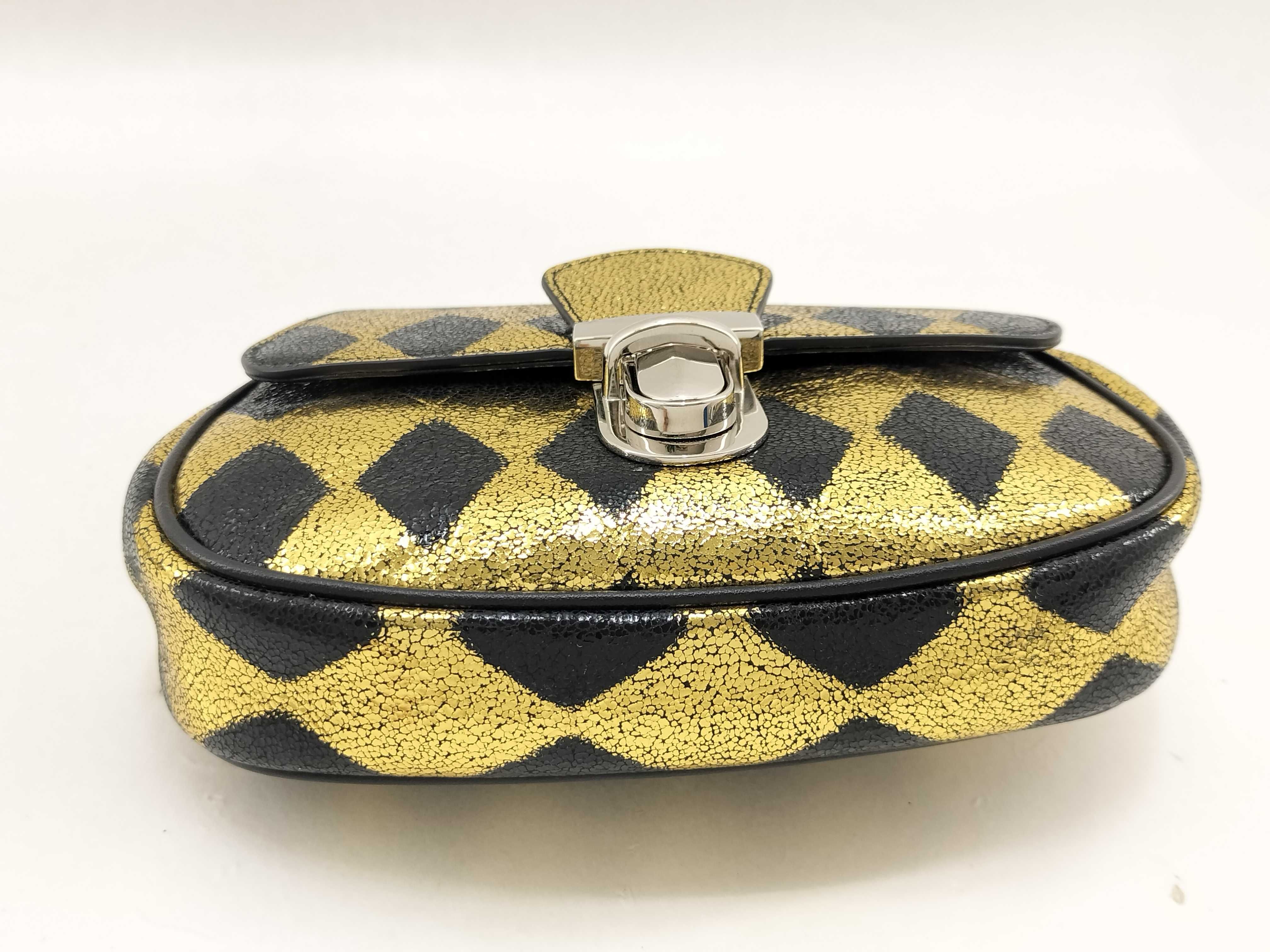 Belt Bag Leather Gold Shoulder Bag — view 3