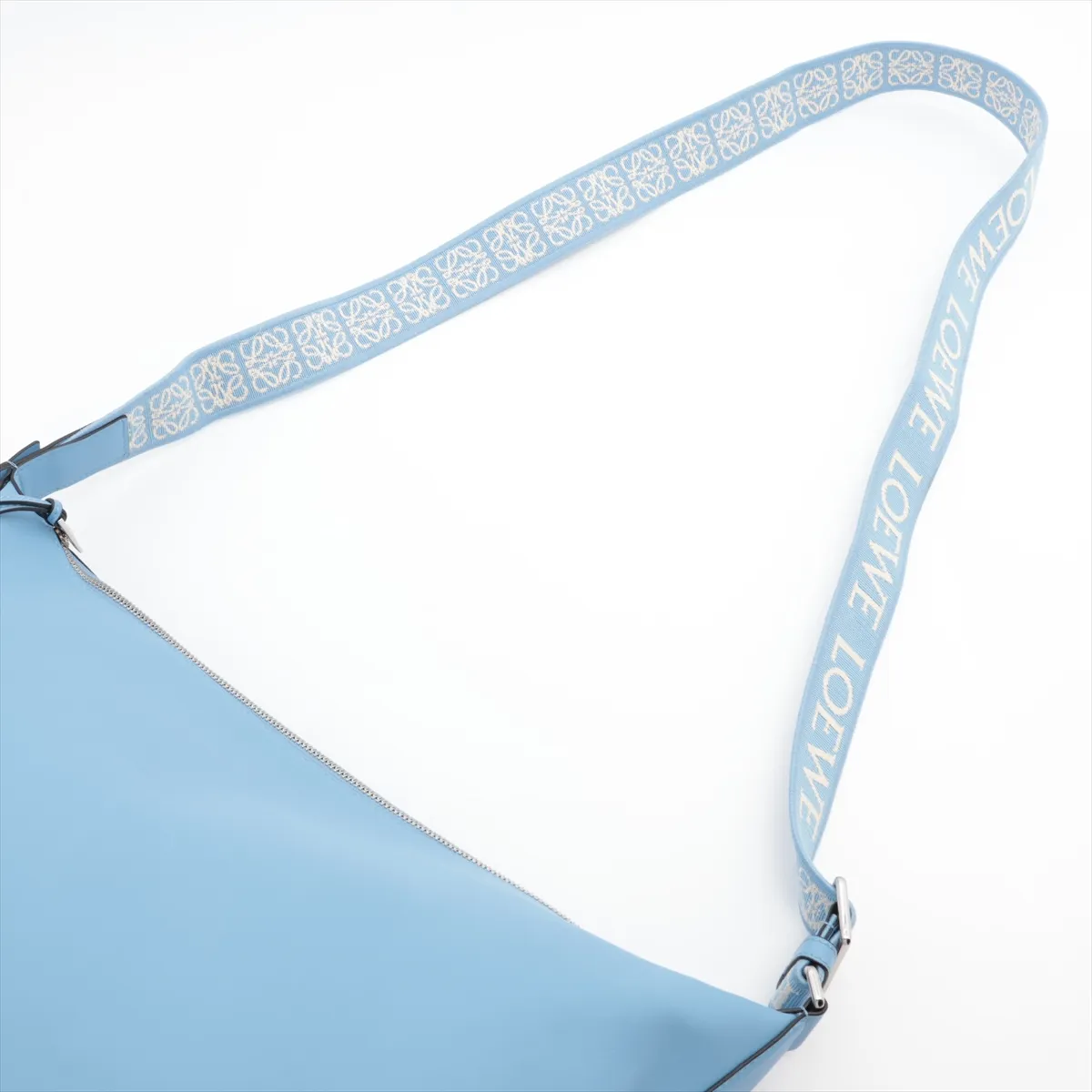 Cubby Crossbody Bag Small Leather Shoulder Bag Blue — view 5