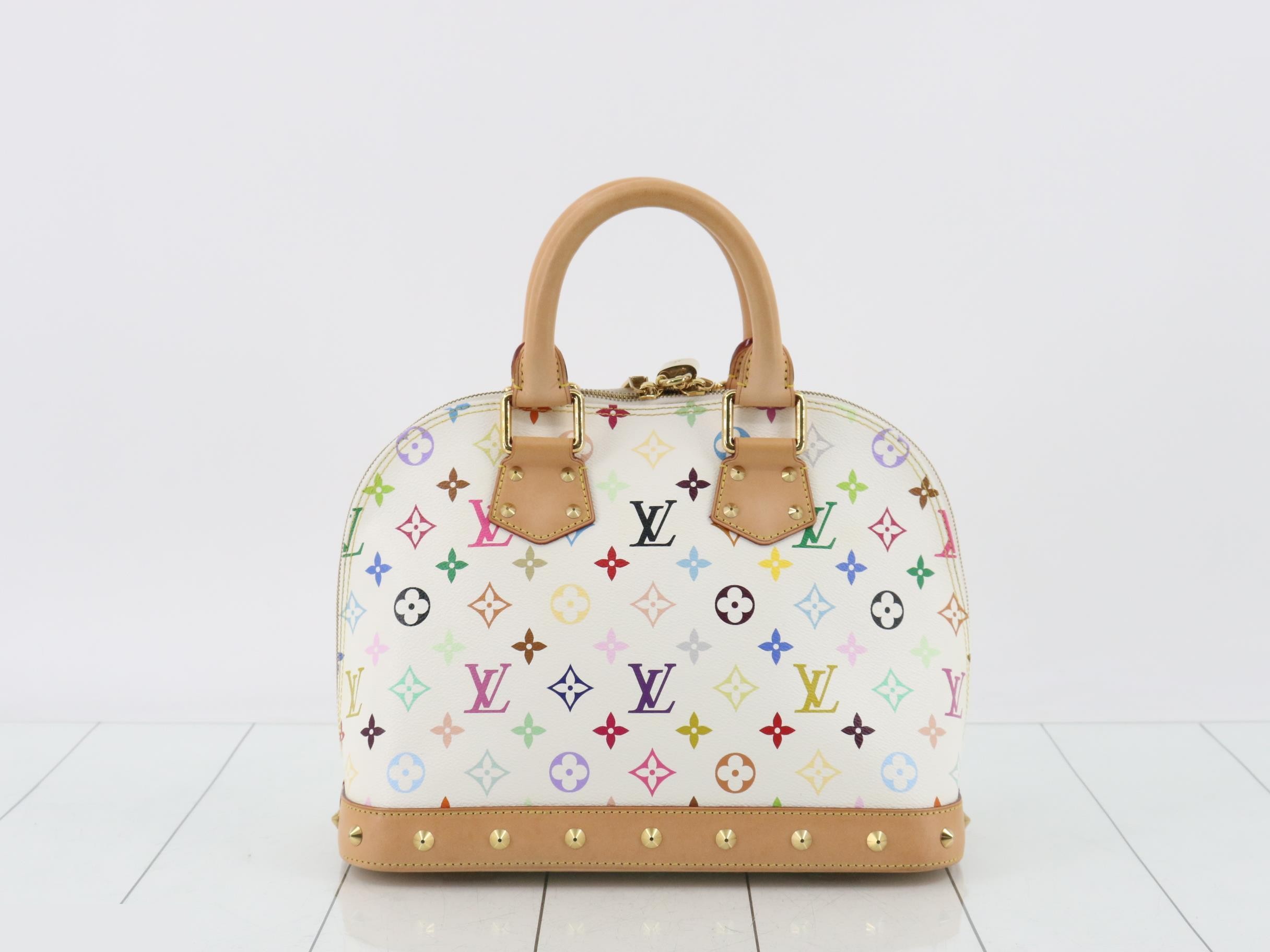 Monogram Multicolor Alma PM Blanc Handbag — view 2