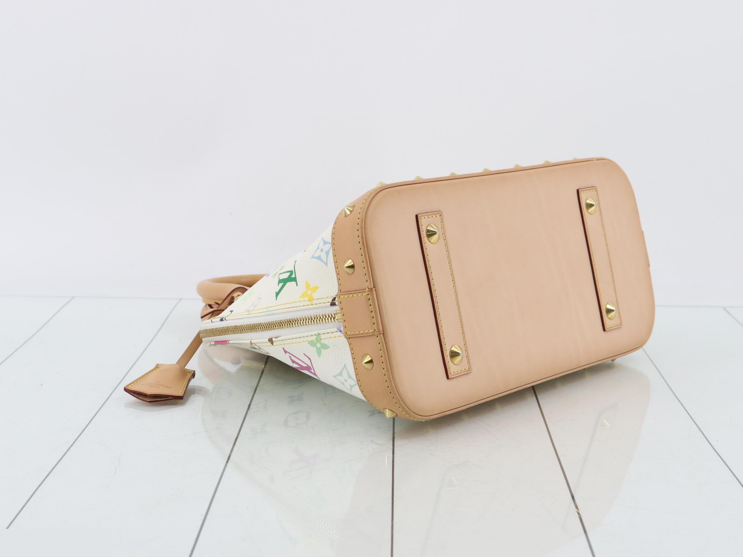 Monogram Multicolor Alma PM Blanc Handbag — view 5