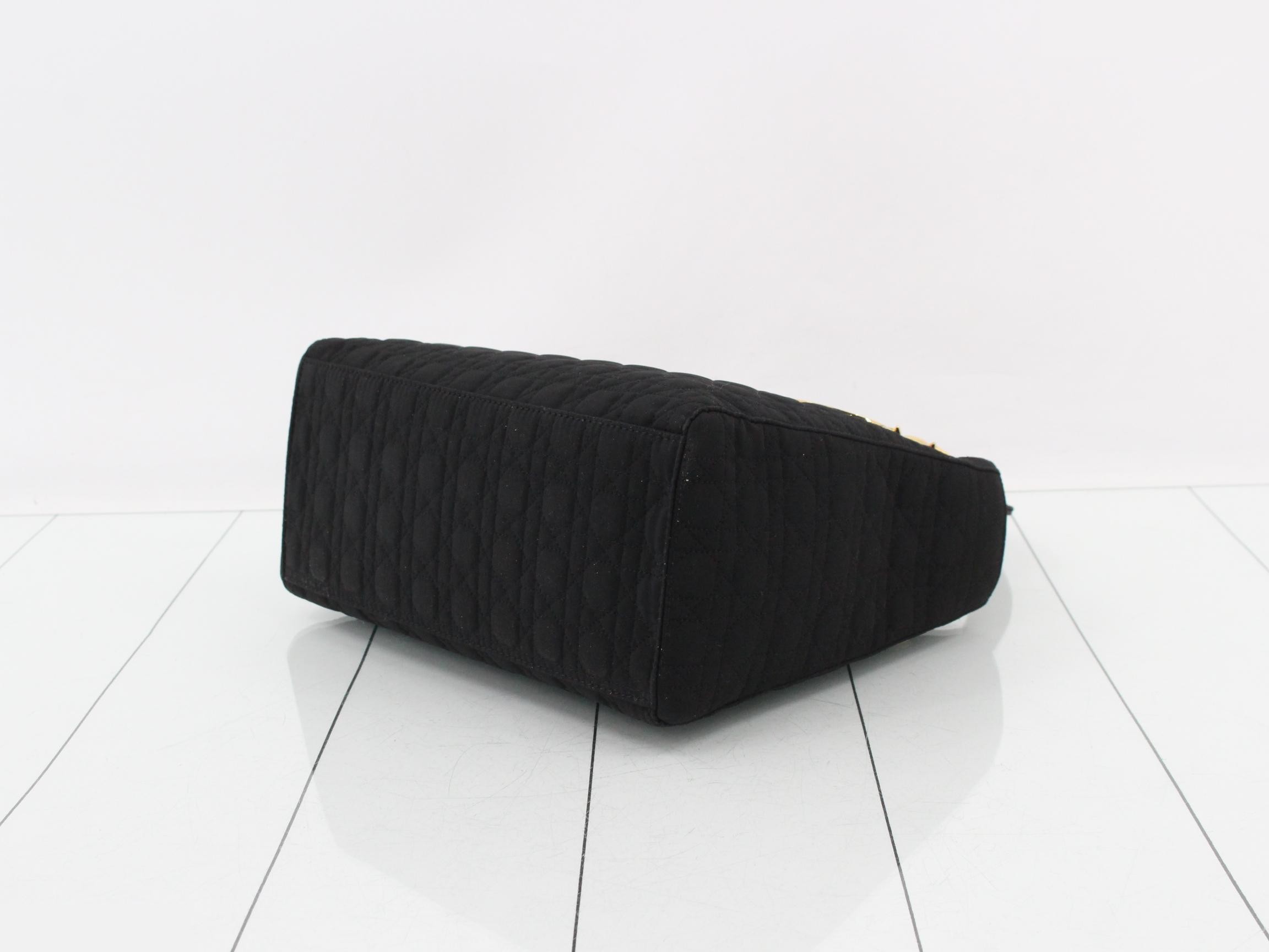 Lady Dior Cannage Nylon Handbag — view 6