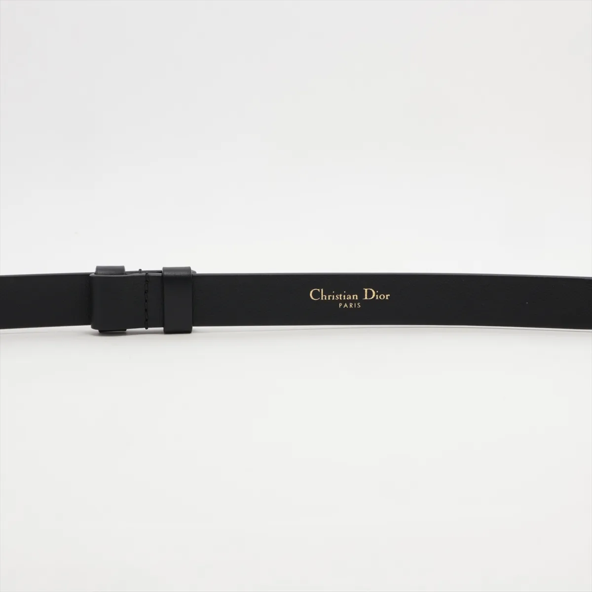 30 Montaigne belt, leather, black, — view 4