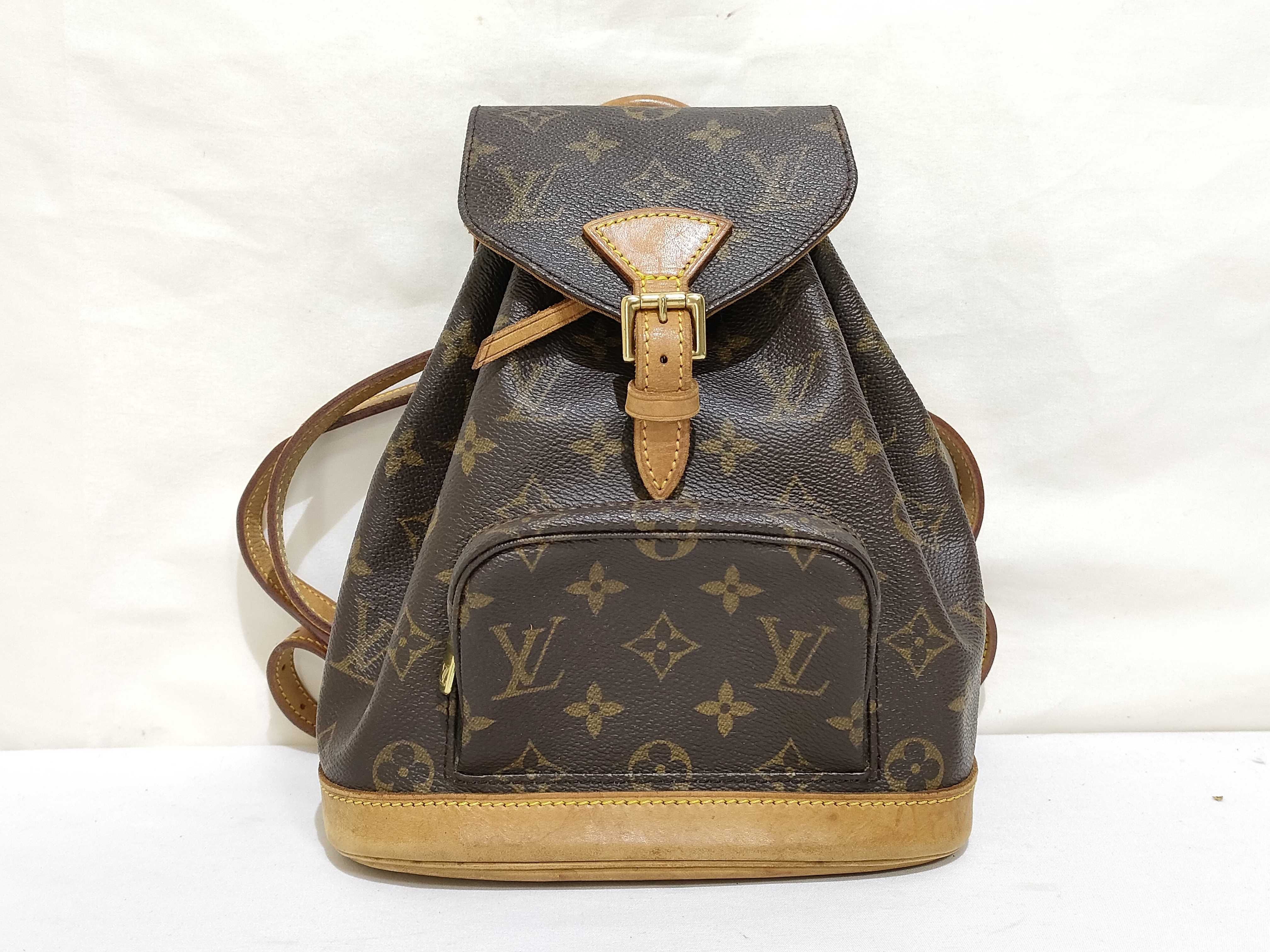 Monogram Louis Vuitton Monogram Backpack Mini Montsouris M51137 Backpack