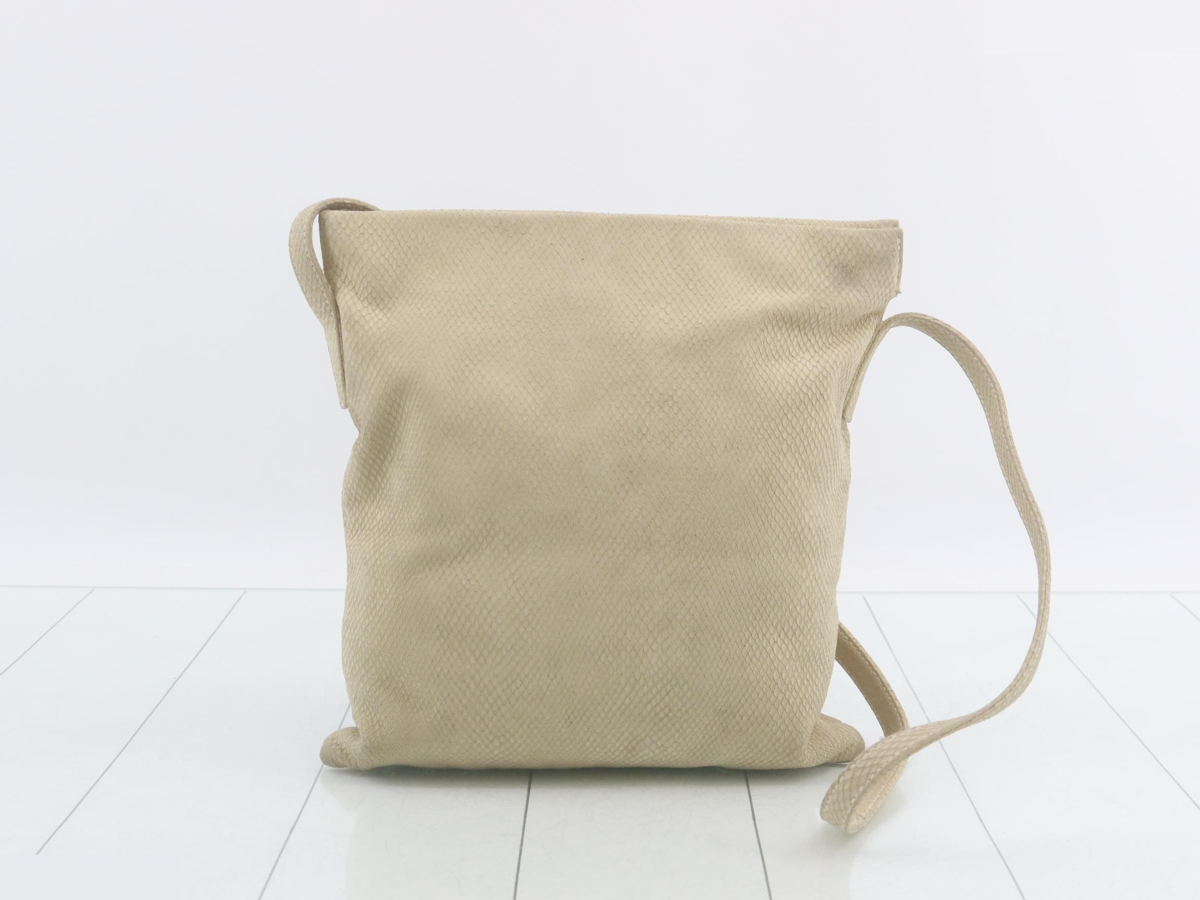 Suede Lizard-Effect Crossbody Shoulder Bag