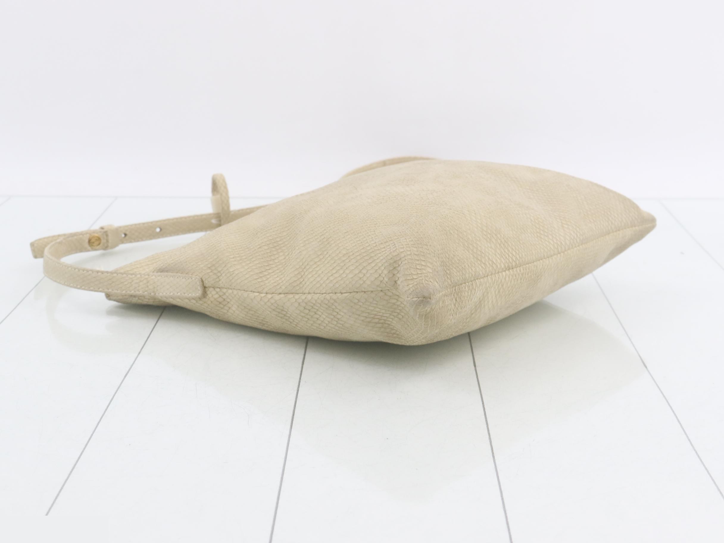 Suede Lizard-Effect Crossbody Shoulder Bag — view 5