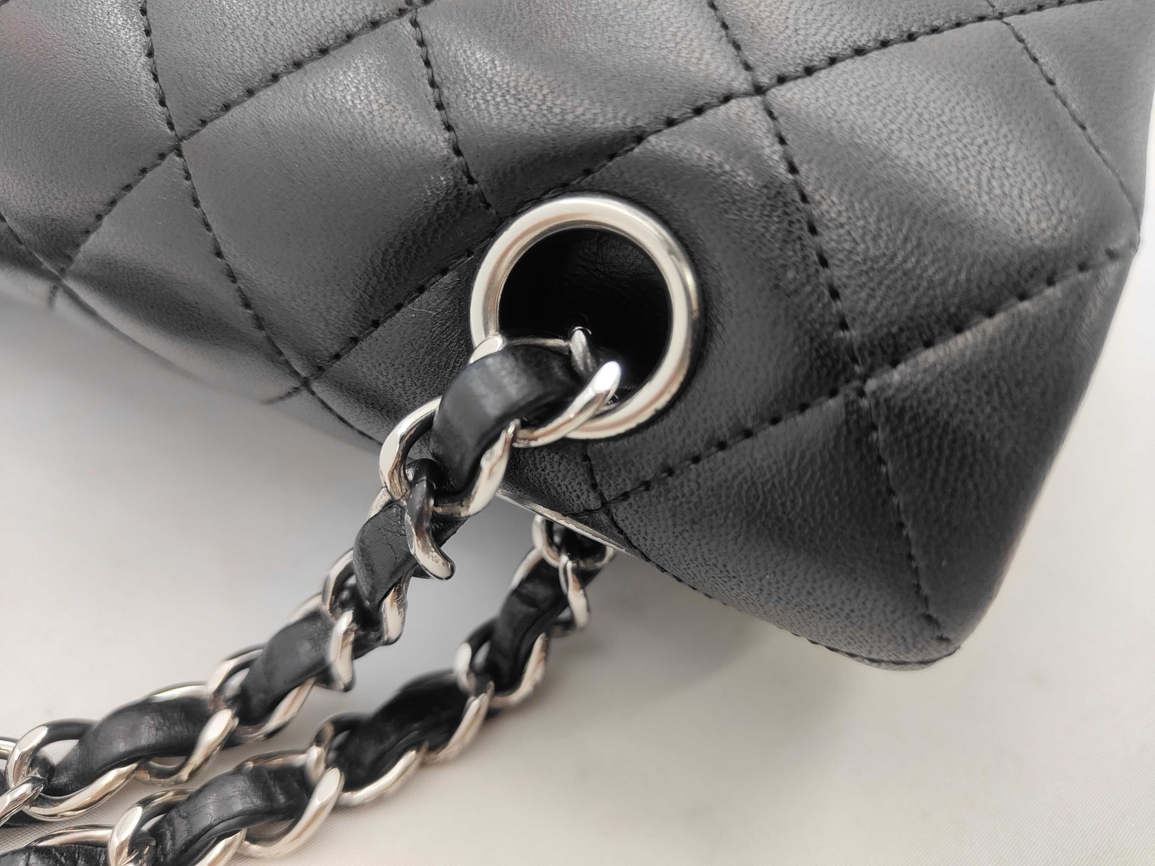 Shoulder Bag, Double Flap, Black, No. 13 — view 5