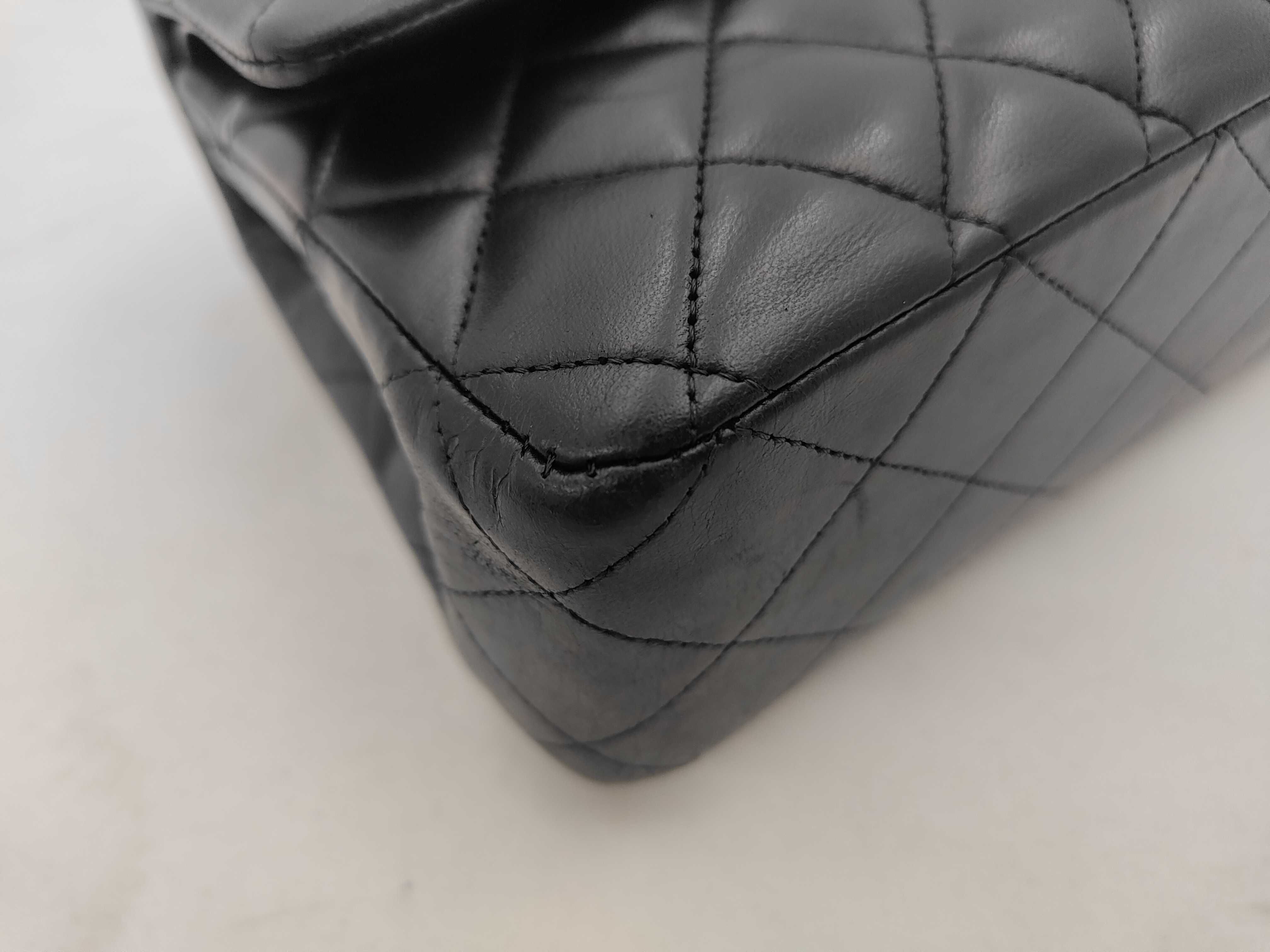 Shoulder Bag, Double Flap, Black, No. 13 — view 6