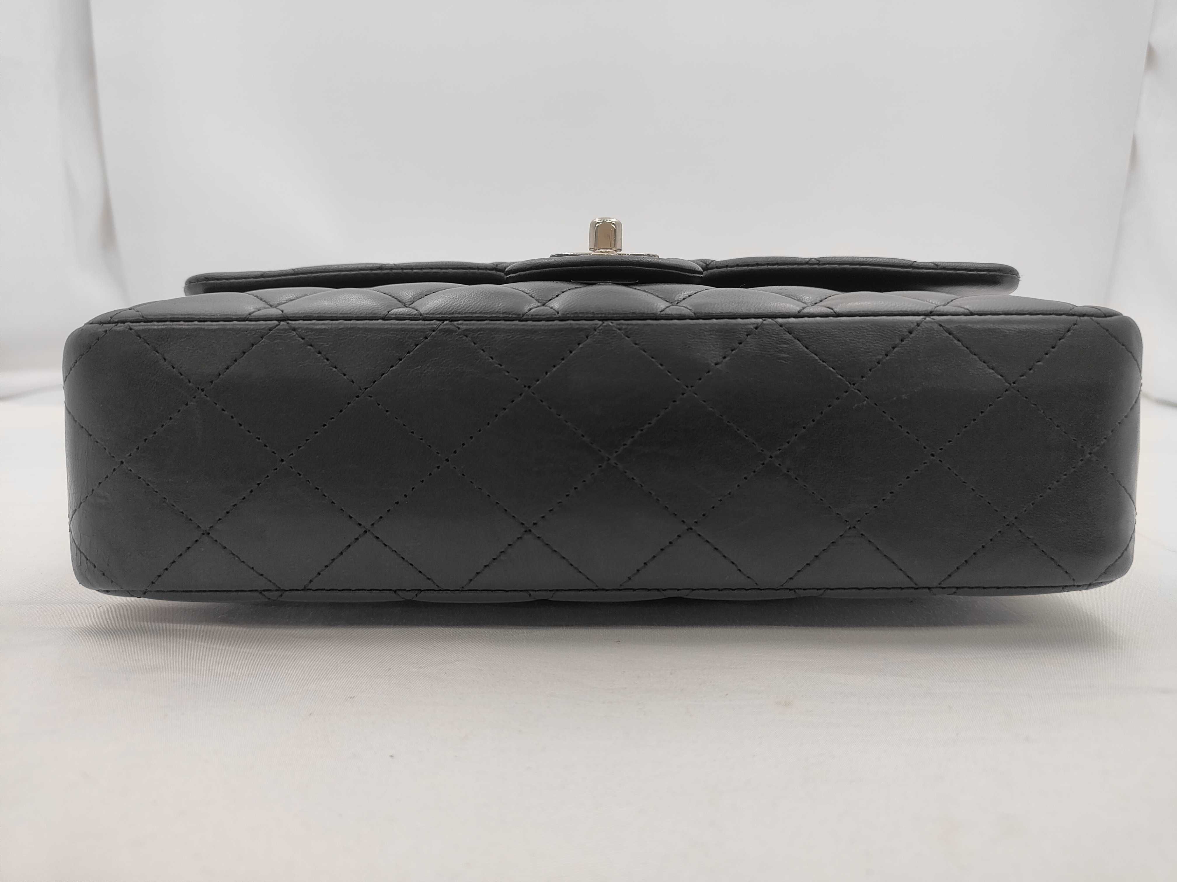 Shoulder Bag, Double Flap, Black, No. 13 — view 7