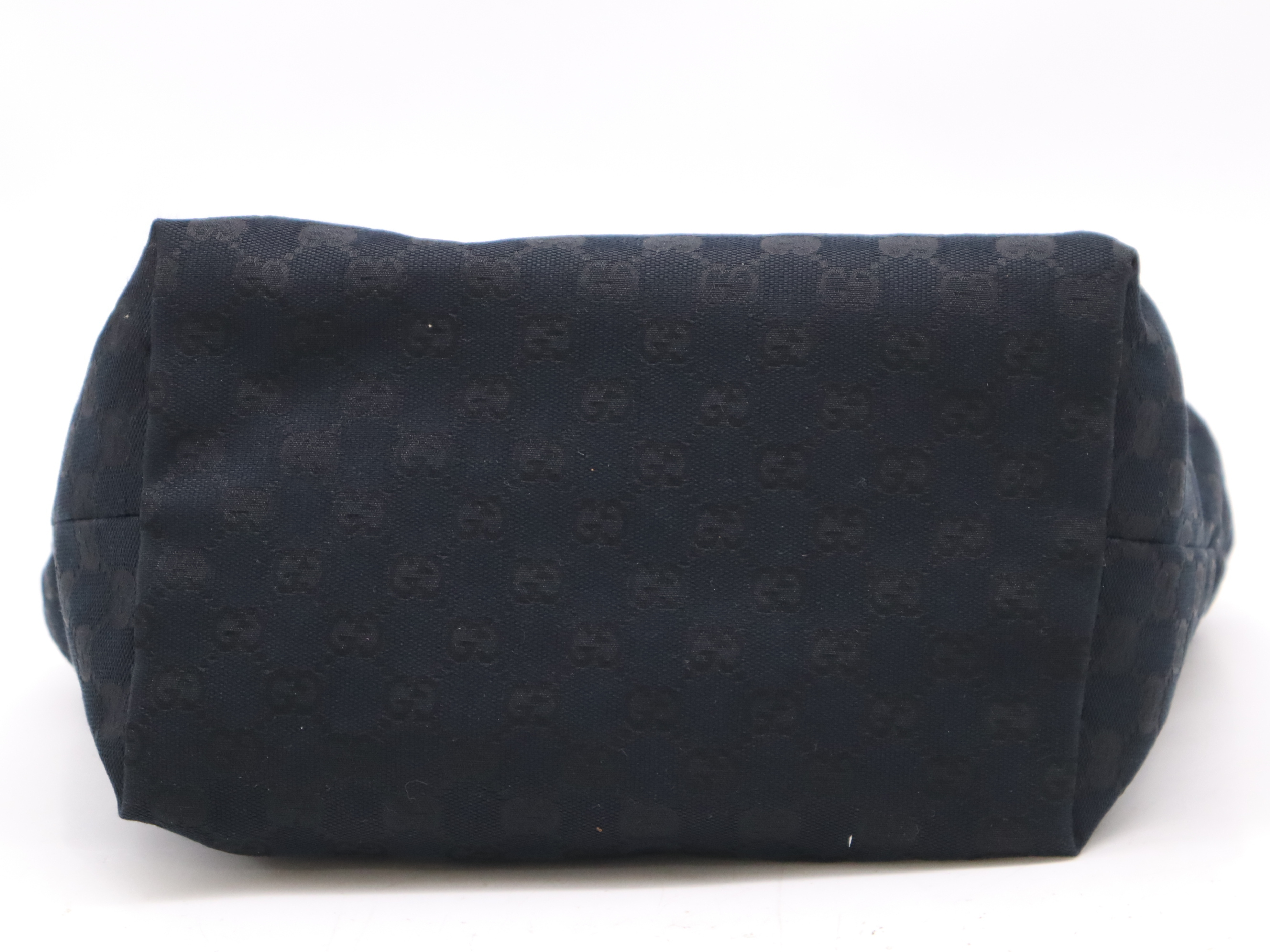211976 Canvas x Leather GG Canvas Tote Bag Navy GD Hardware Tote Bag — view 4