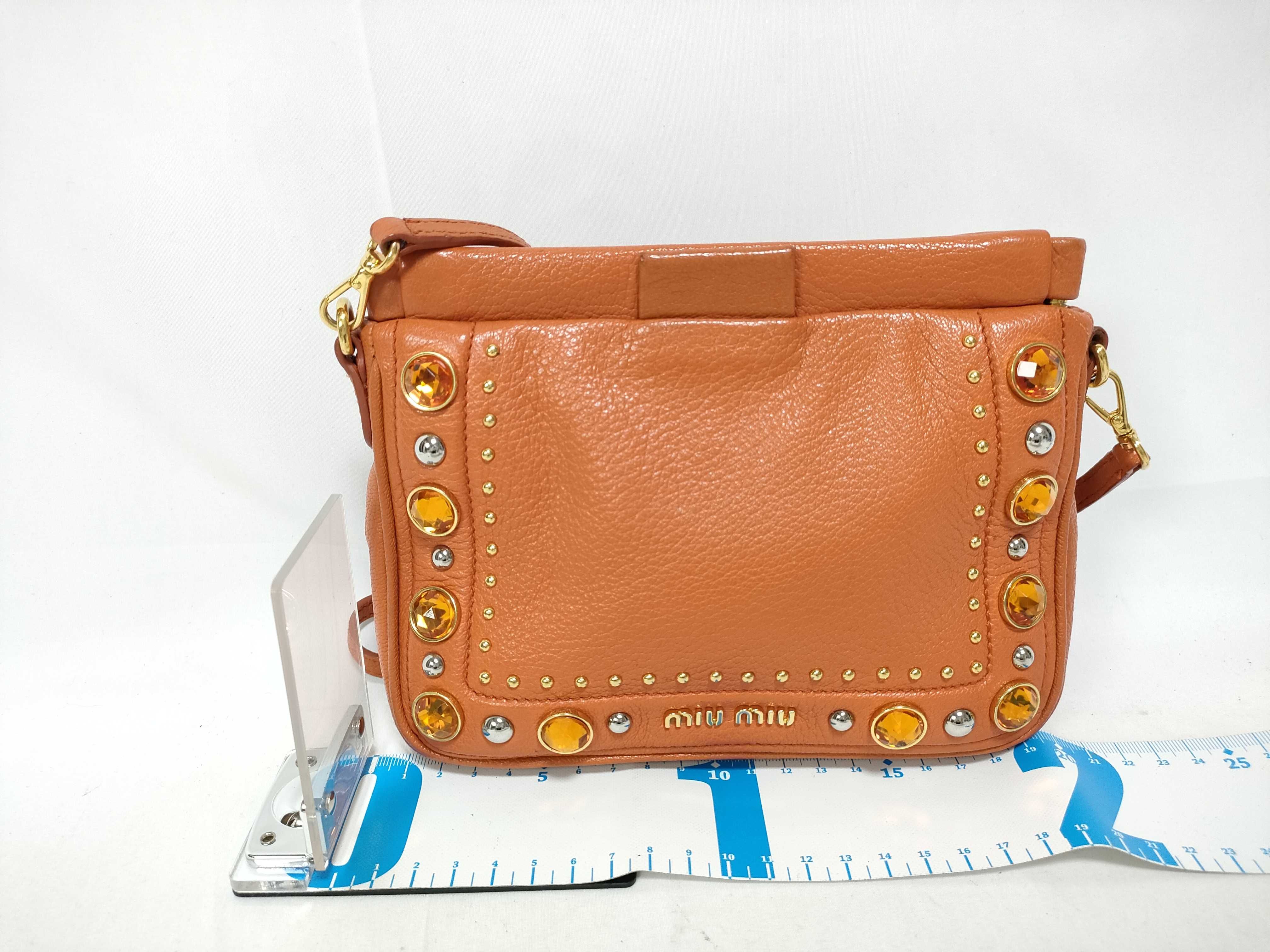 Madras Shoulder Bag, Orange, with Strap — view 2